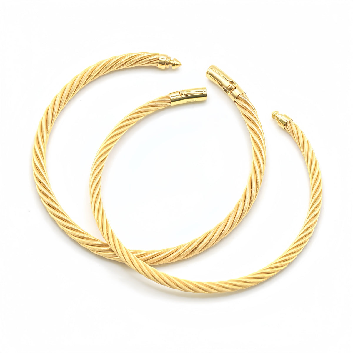 7 Strand Twisted 18K Gold Bracelet (Item No. SH042CB)