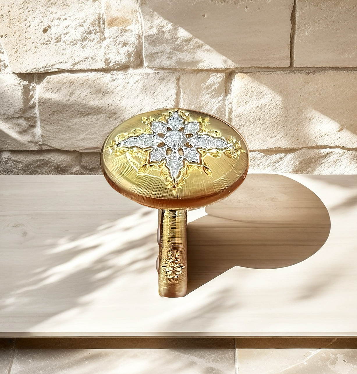 Vintage 18k Gold Diamond Ring (Item No. VT006)