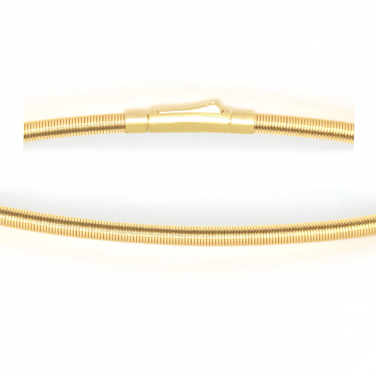 1.2/1.4/1.7mm Omega 18k Gold Necklace (Item No. SR011CN)