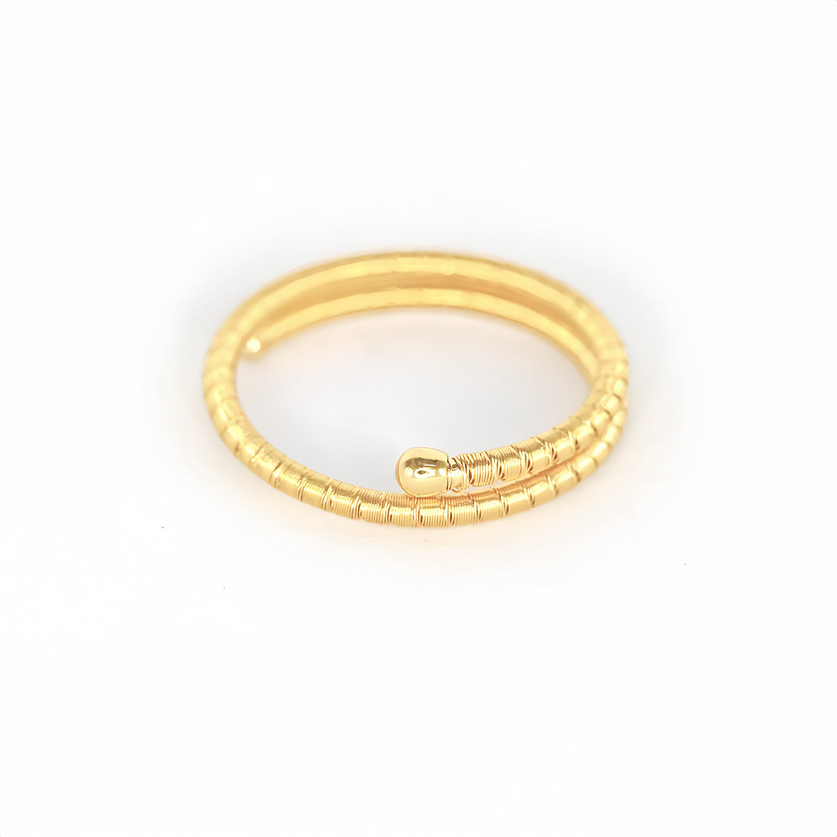 Single Twisted 18k Gold Ring (Item No. SX111CR)