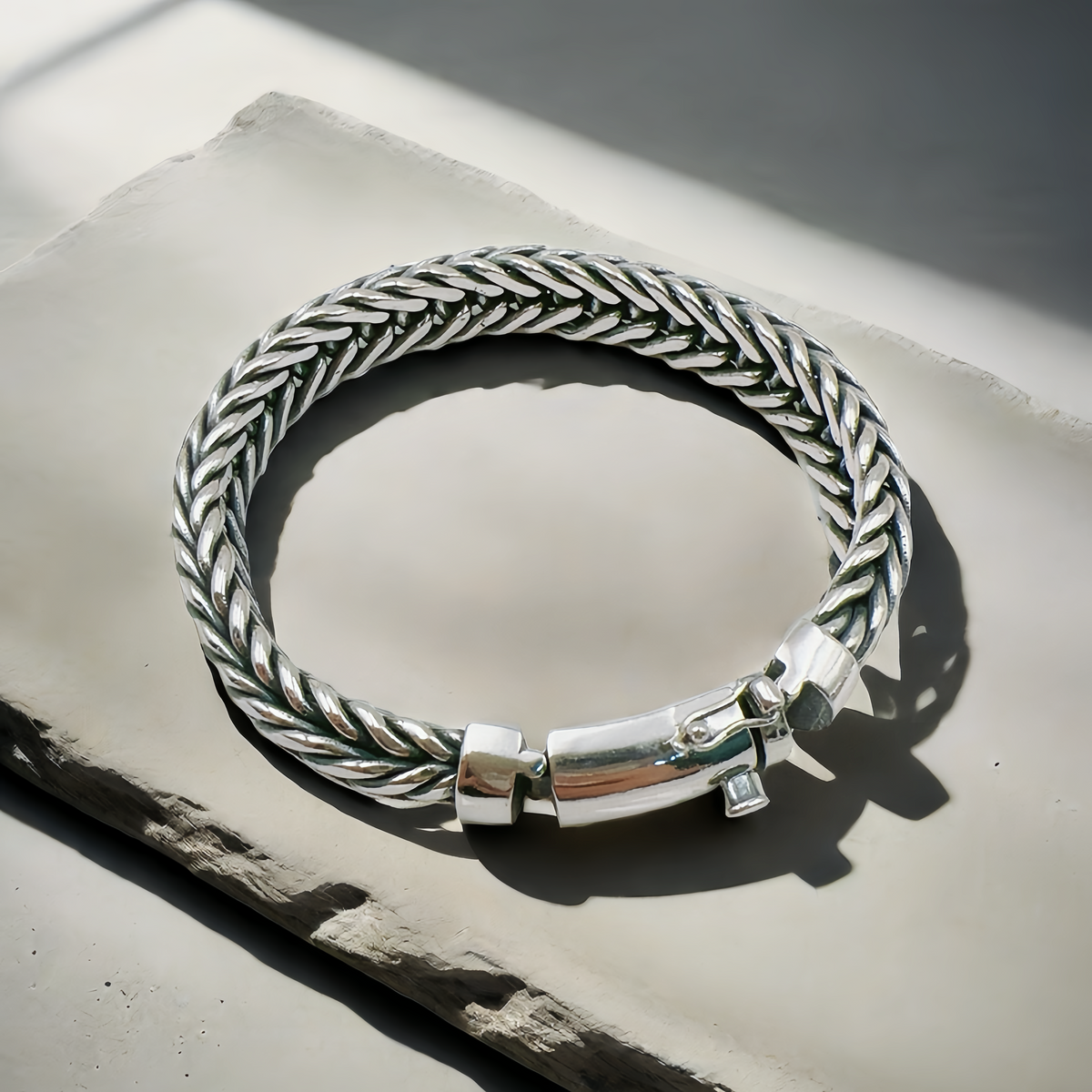 Braided Silver Bracelet (Item No. B0665)