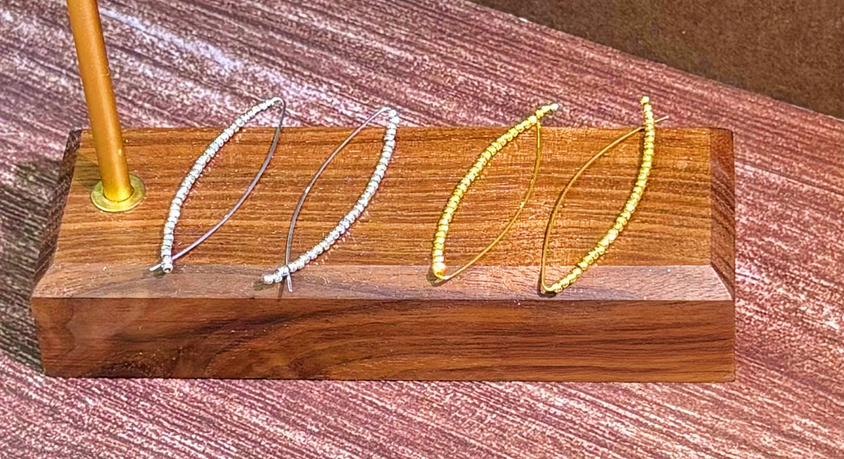 Contemporary 18k Gold Earring (Item No. SJER022)