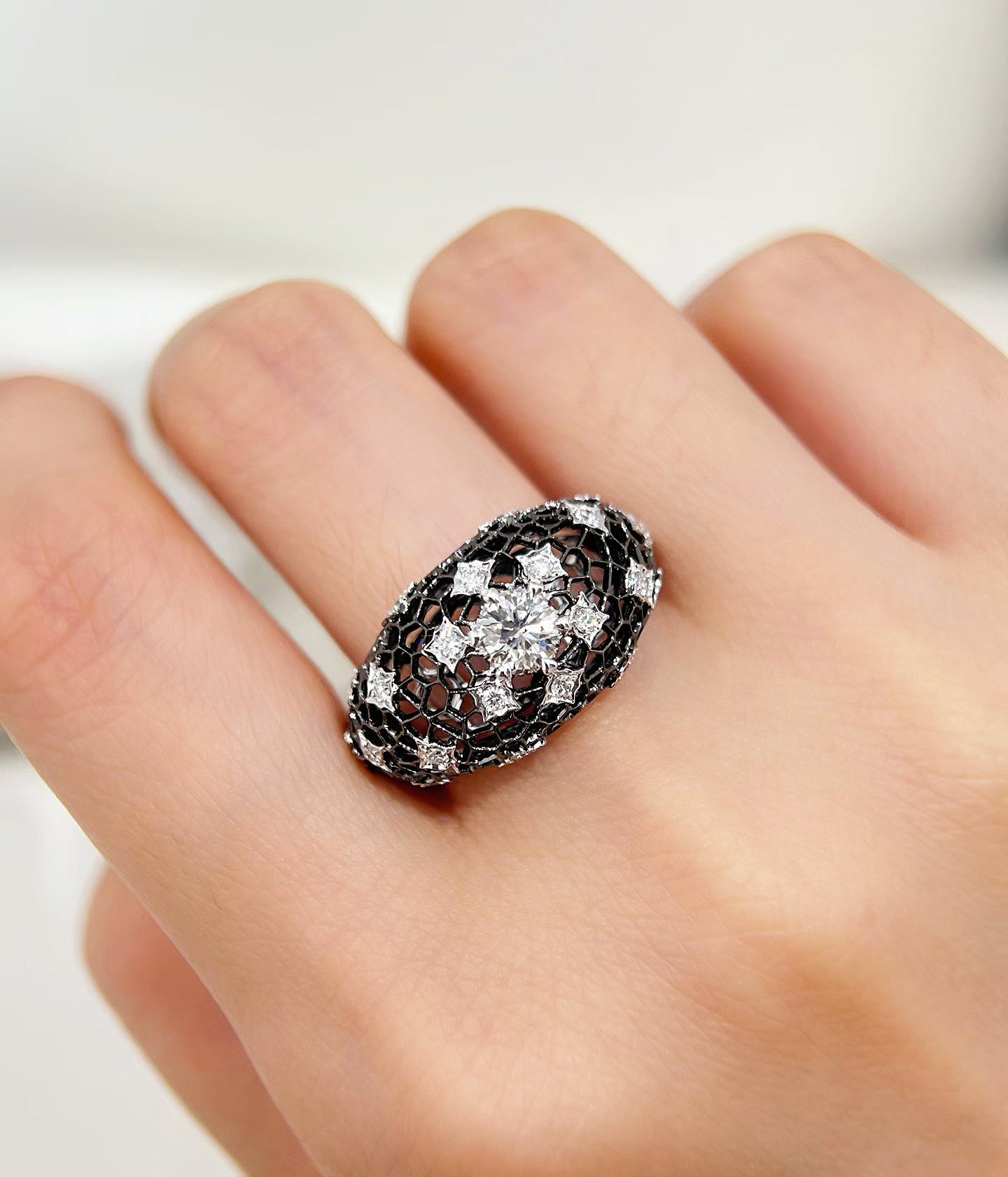 Vintage 18k Gold Diamond Ring (Item No. VT464)
