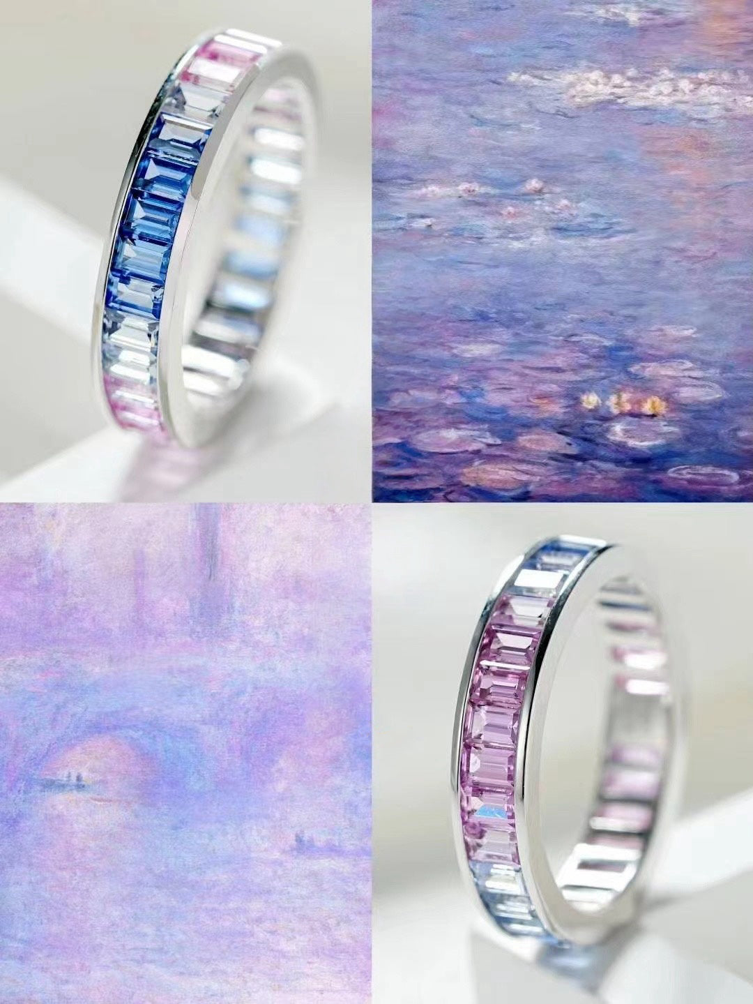 Rainbow Sapphire 18k Gold Ring (Item No. SA049)