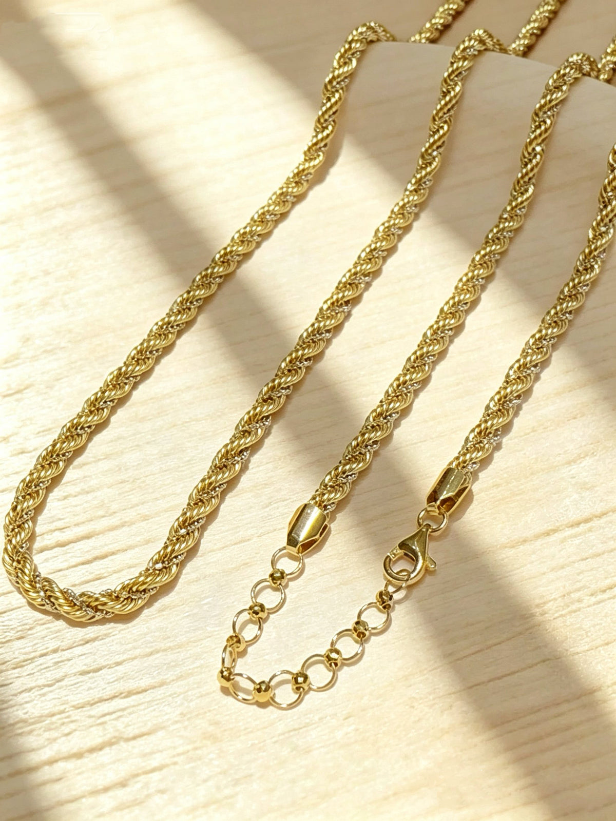 3.6mm Braided 18k Gold Necklace (Item No. HFN012)