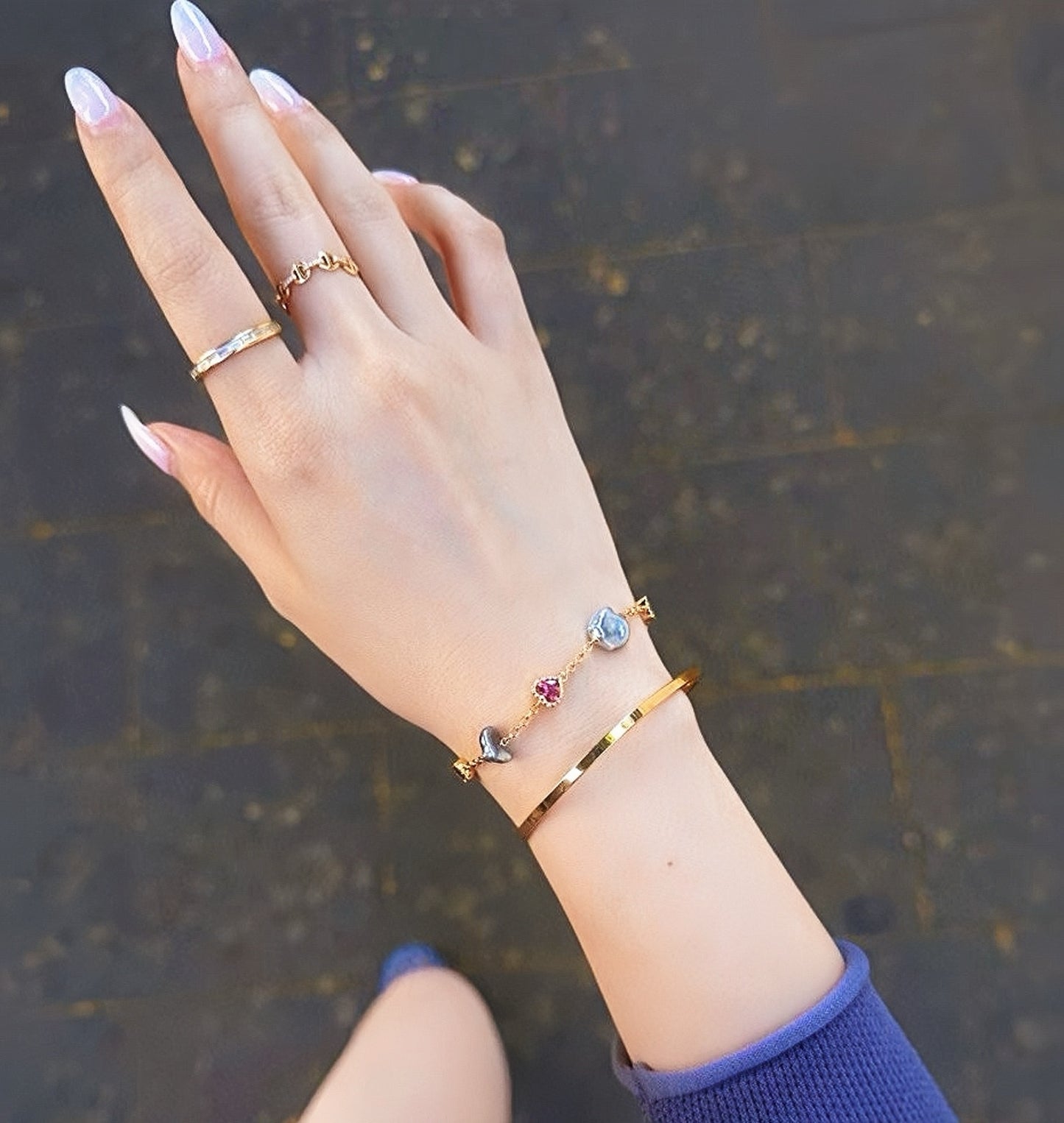 Vintage 18k Gold Diamond Bracelet (Item No. VT124)