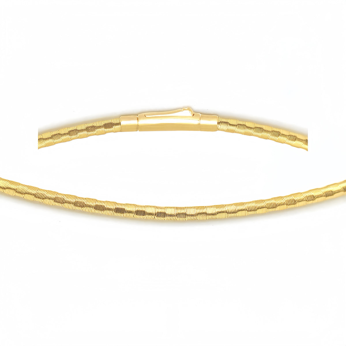 Grid Omega 18k Gold Diamond Necklace (Item No. FT011CN)