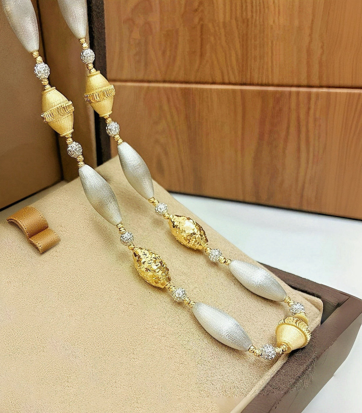 Marquise Shape 18k Gold Necklace (Item No. HFN014)