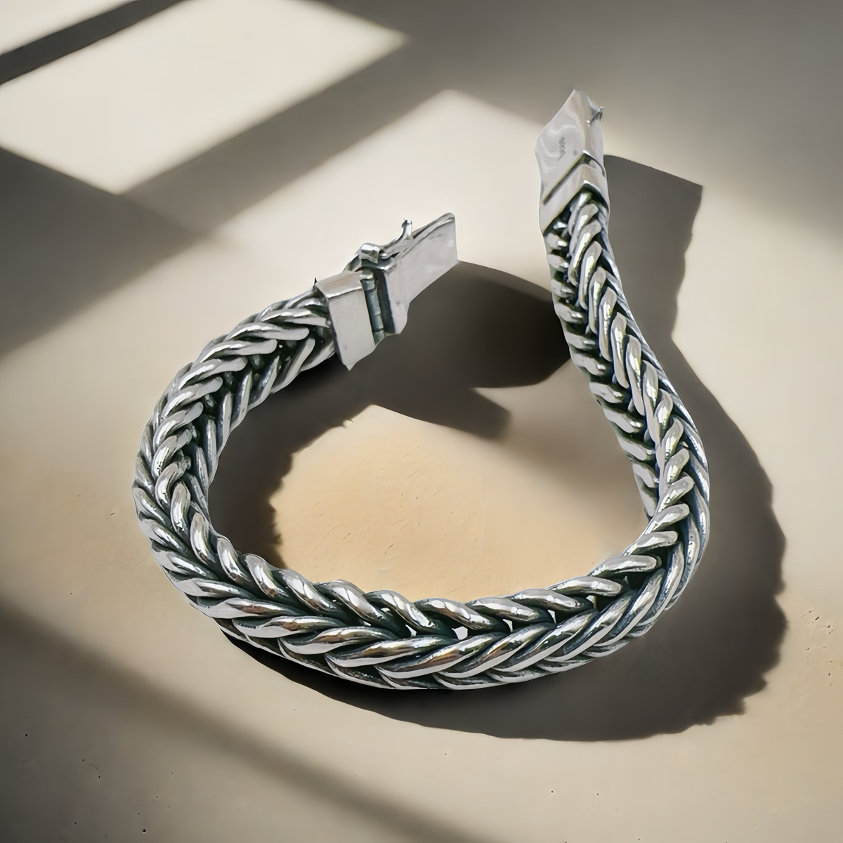 Braided Silver Bracelet (Item No. B0665)