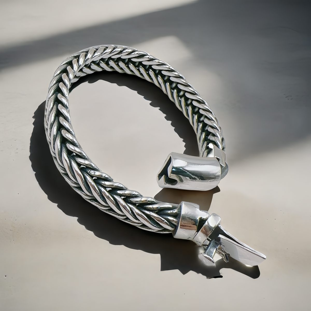 Braided Silver Bracelet (Item No. B0665)