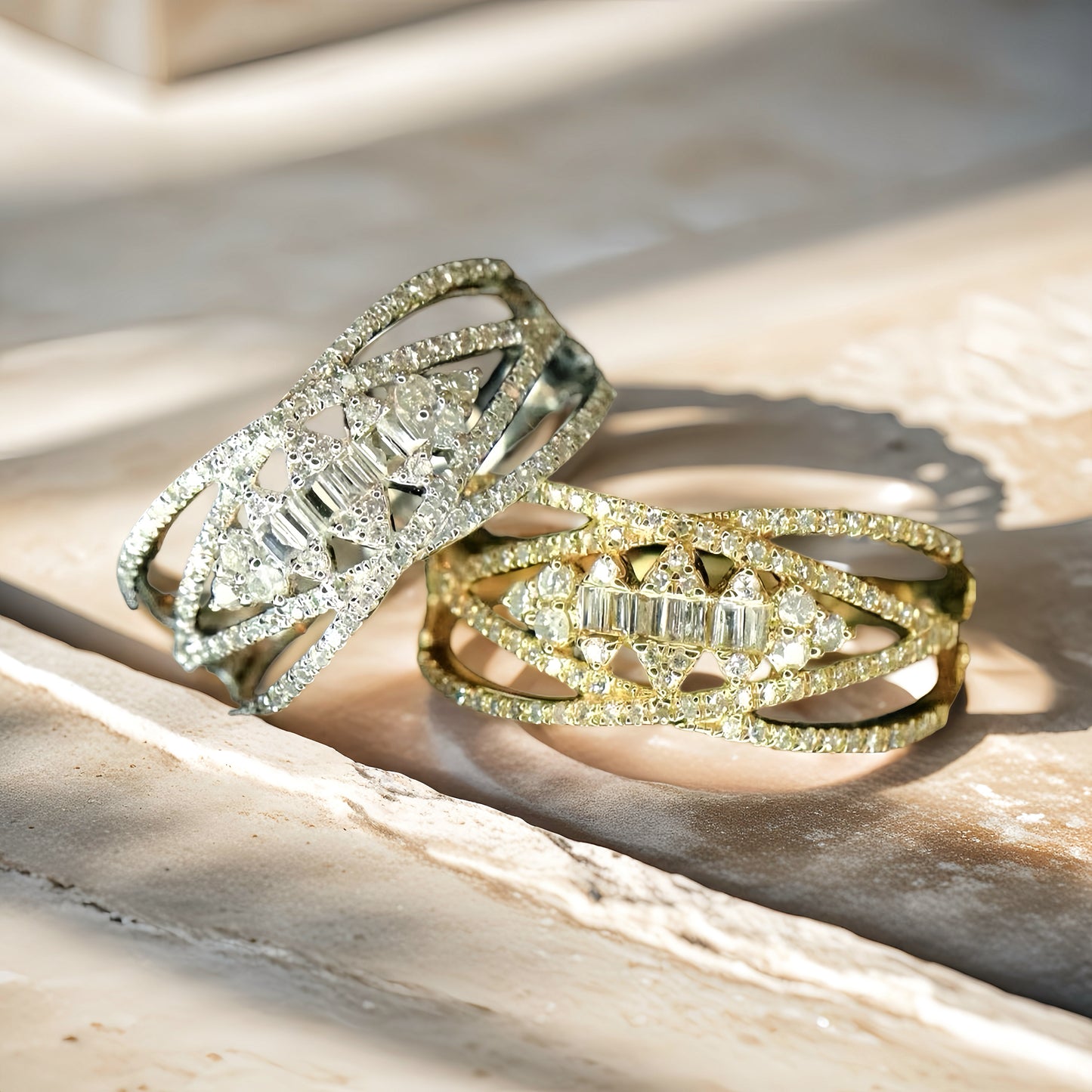 Vintage 18k Gold Sapphire Diamond Ring (Item No. VT183)