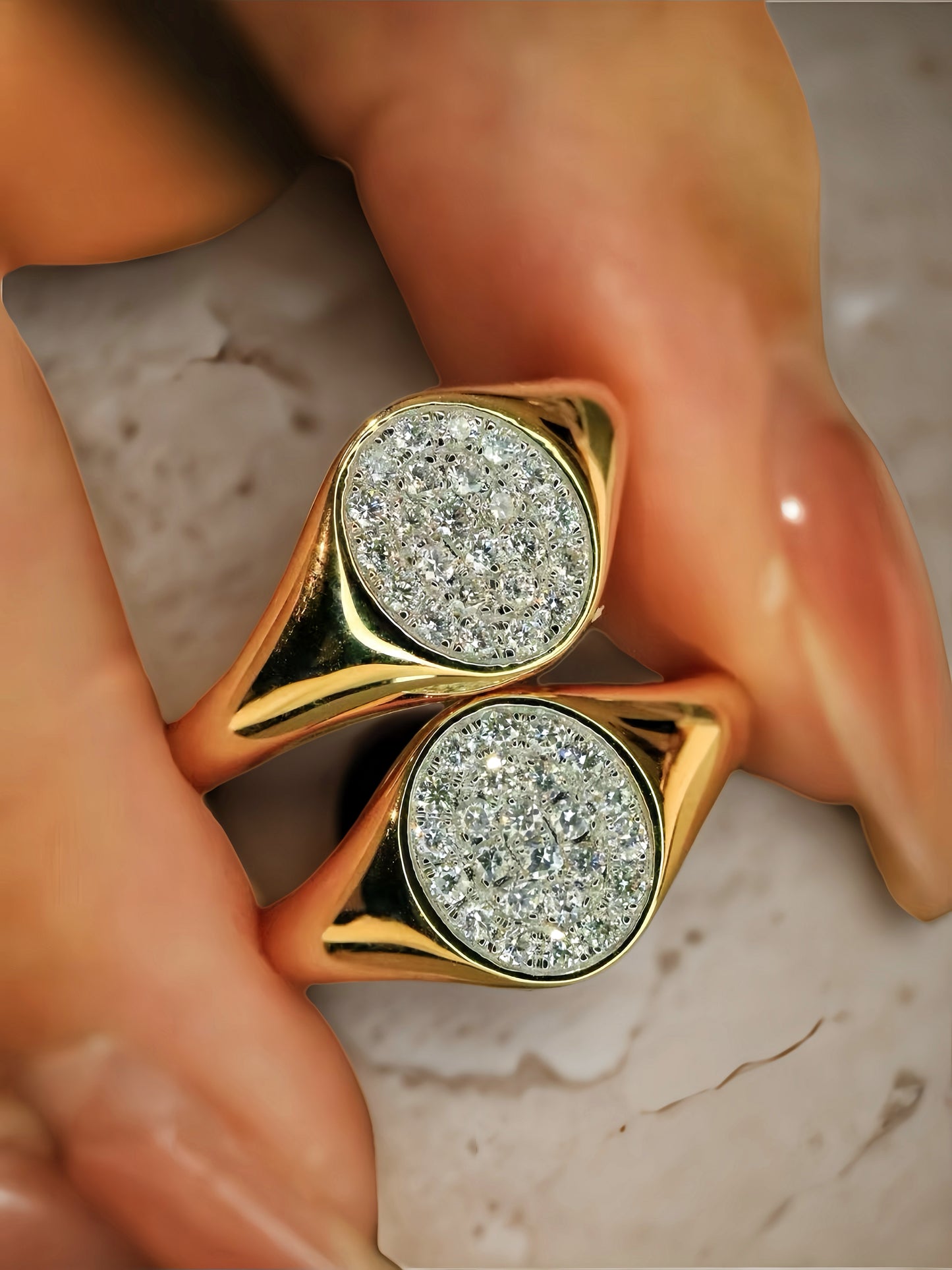 Vintage 18k Gold Sapphire Diamond Ring (Item No. VT184)