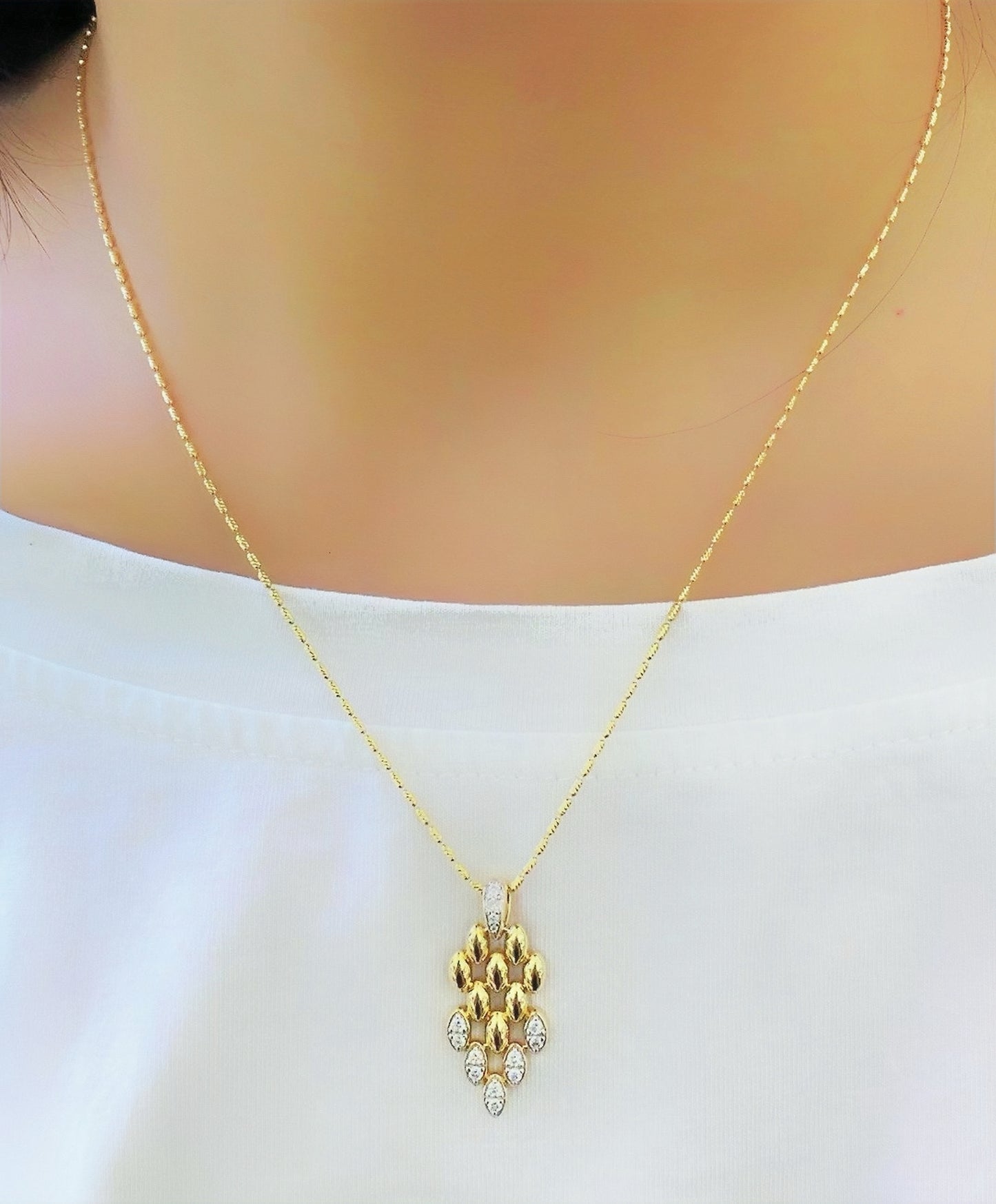 Vintage 18k Gold Diamond Earring/Pendant (Item No. VT067)