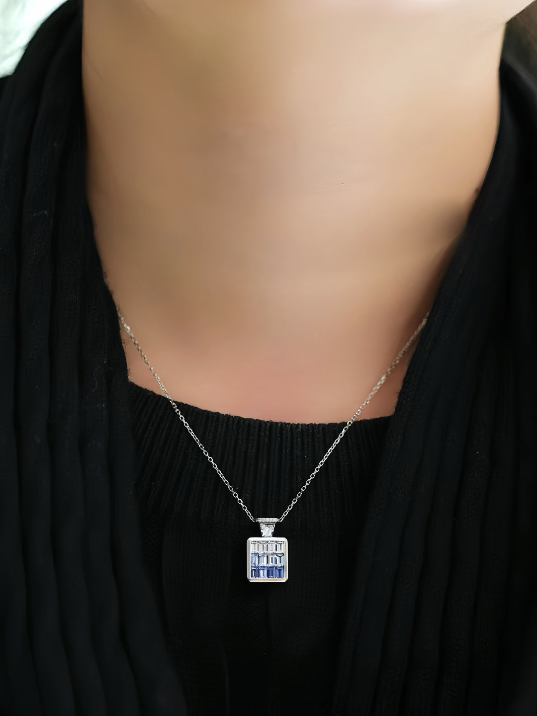 Rainbow Sapphire 18k Gold Pendant (Item No. SA091)