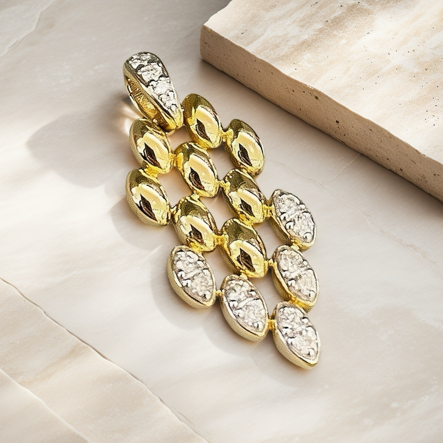 Vintage 18k Gold Diamond Earring/Pendant (Item No. VT067)