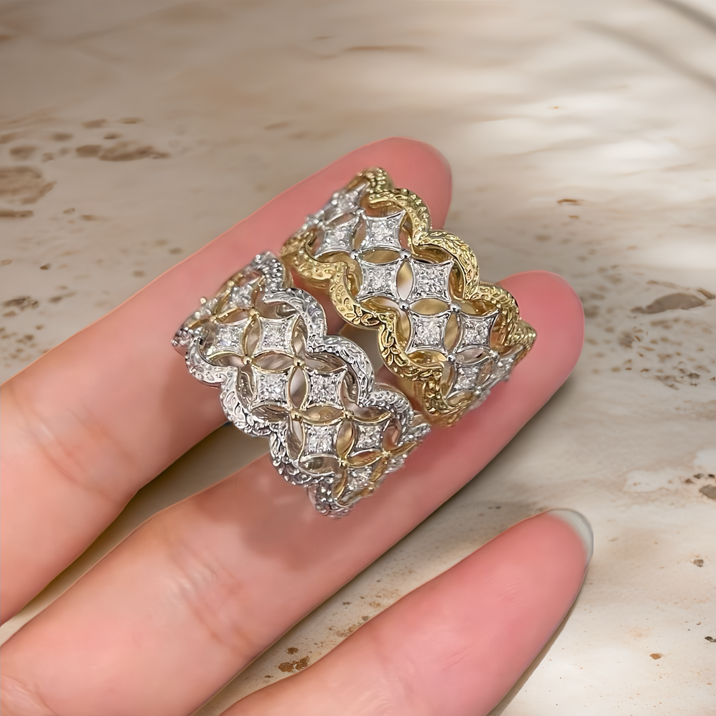 Vintage 18k Gold Diamond Ring (Item No. VT145)