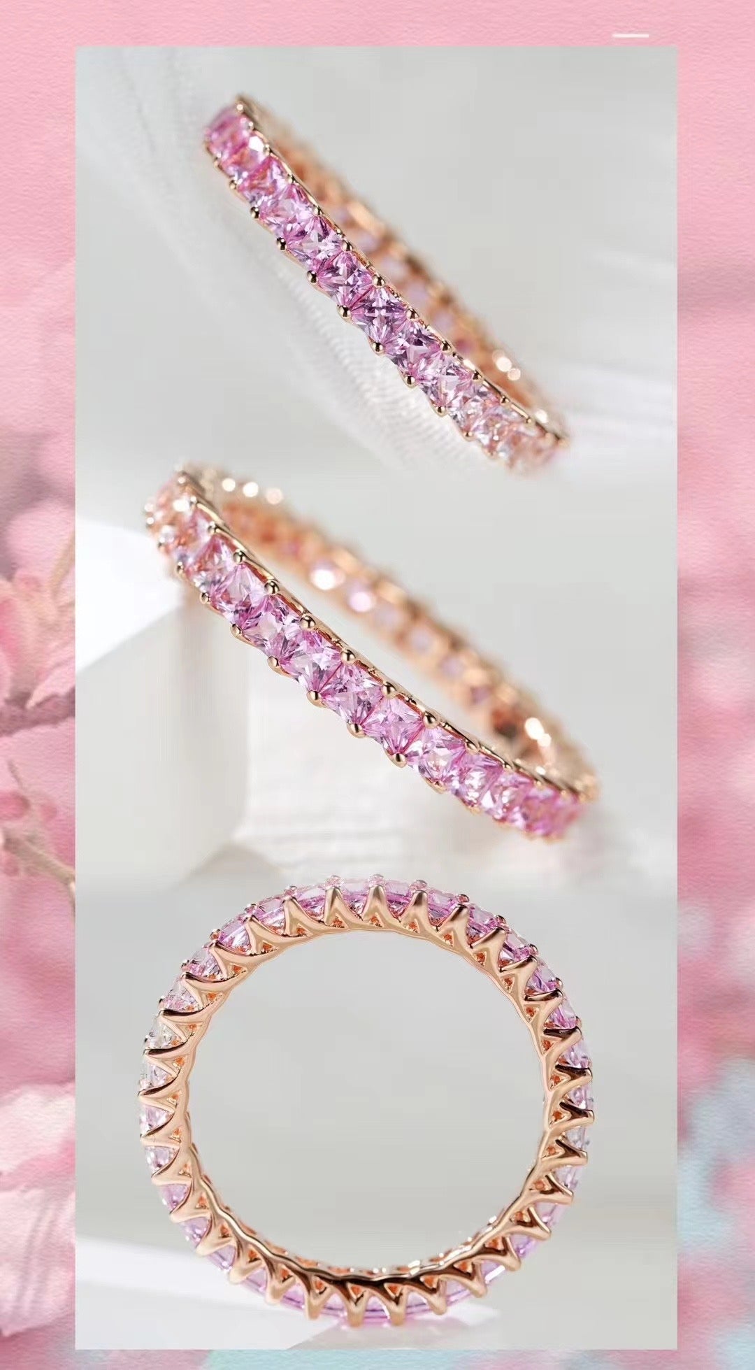 Rainbow Sapphire 18k Gold Ring (Item No. SA042)