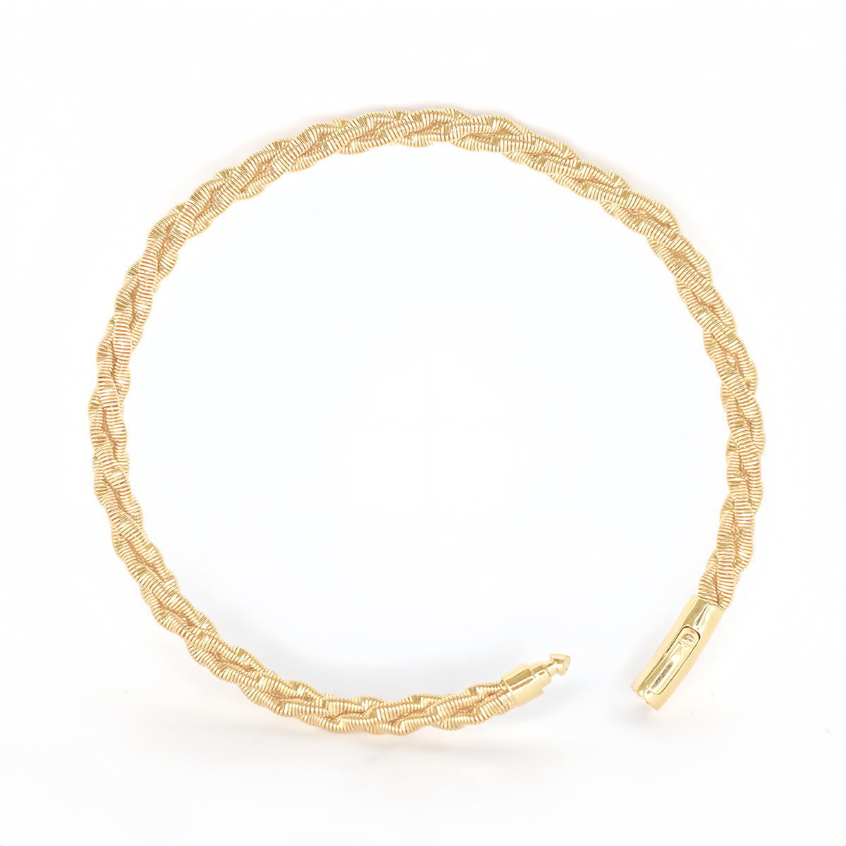 Electroforming Twisted 18K Gold Bracelet (Item No. DG061CB)