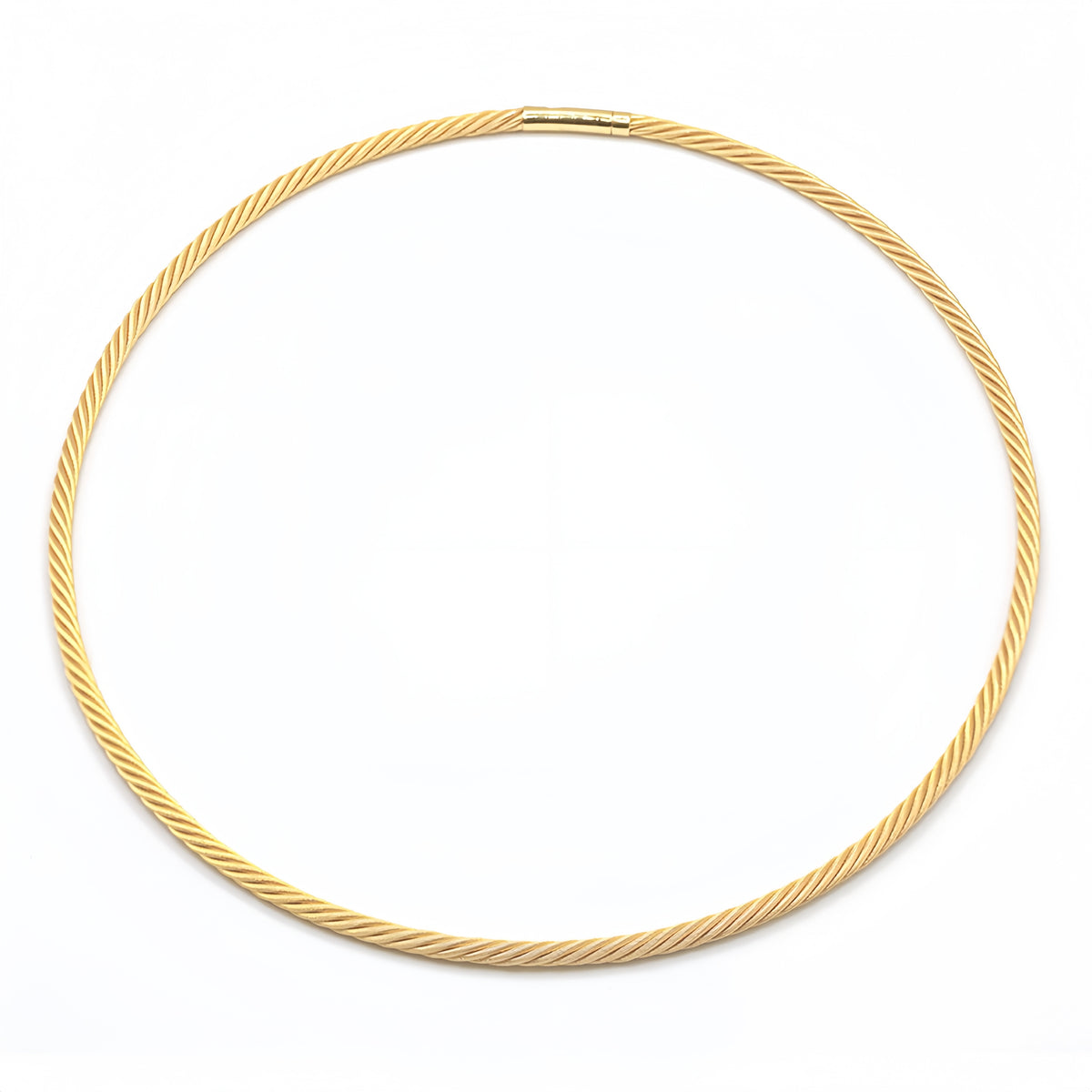 7 Strand Twisted 18k Gold Necklace (Item No. SH031CN)