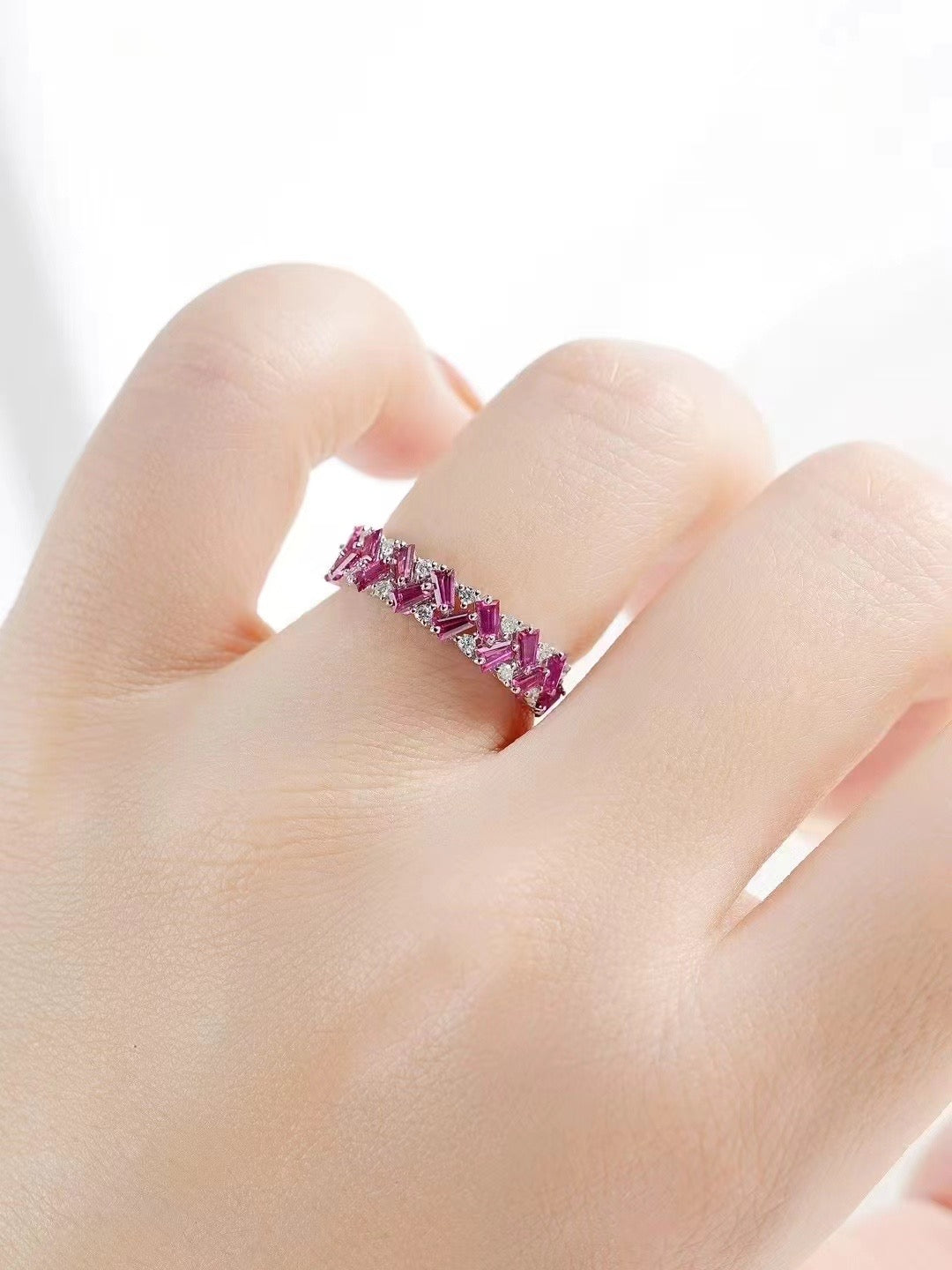 Rainbow Sapphire 18k Gold Ring (Item No. SA075)