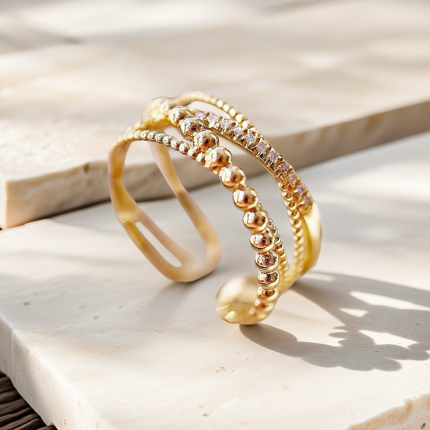 Vintage 18k Gold Diamond Ring (Item No. VT024)