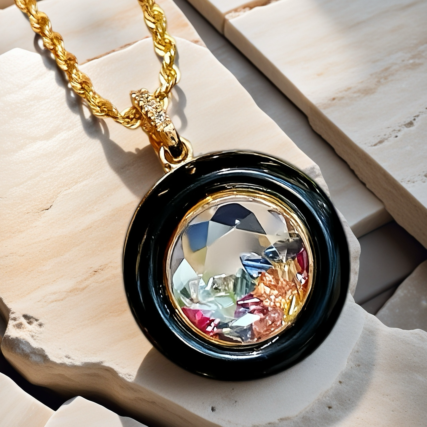 Vintage 18k Gold Diamond Pendant (Item No. VT099)