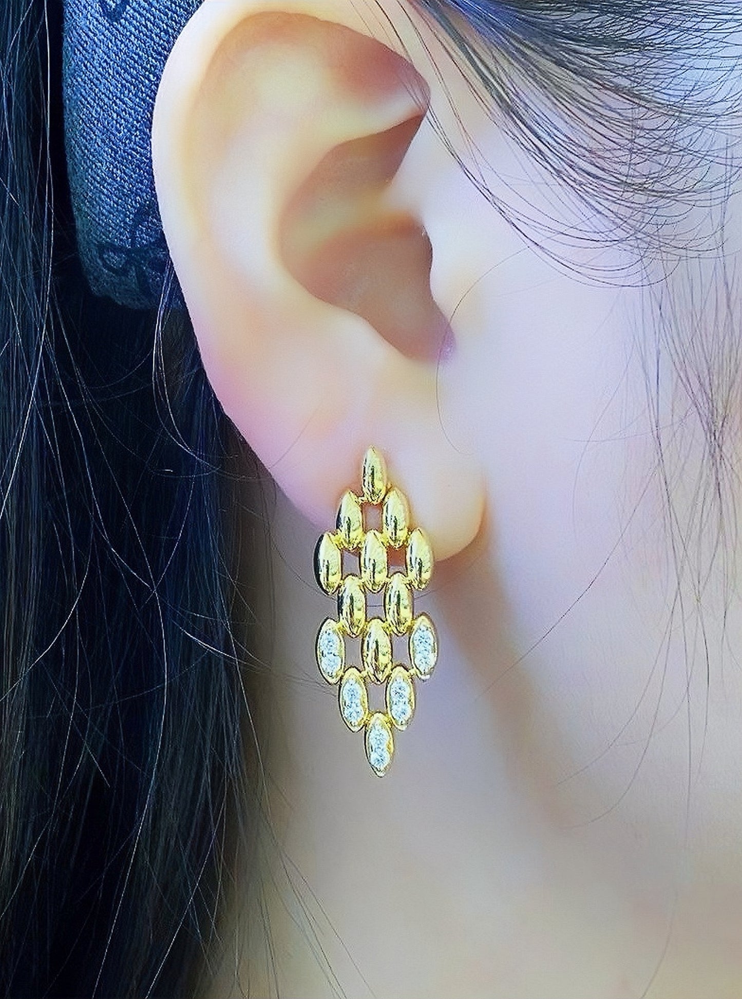 Vintage 18k Gold Diamond Earring/Pendant (Item No. VT067)