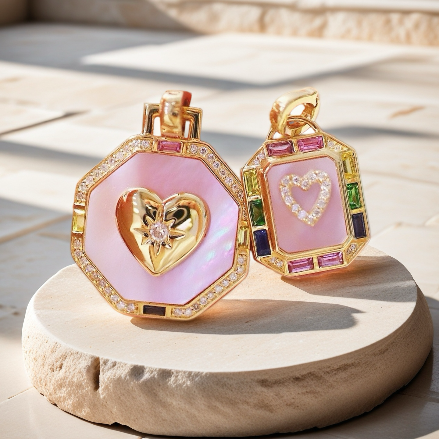 Vintage 18k Gold Diamond Pendant (Item No. VT101)