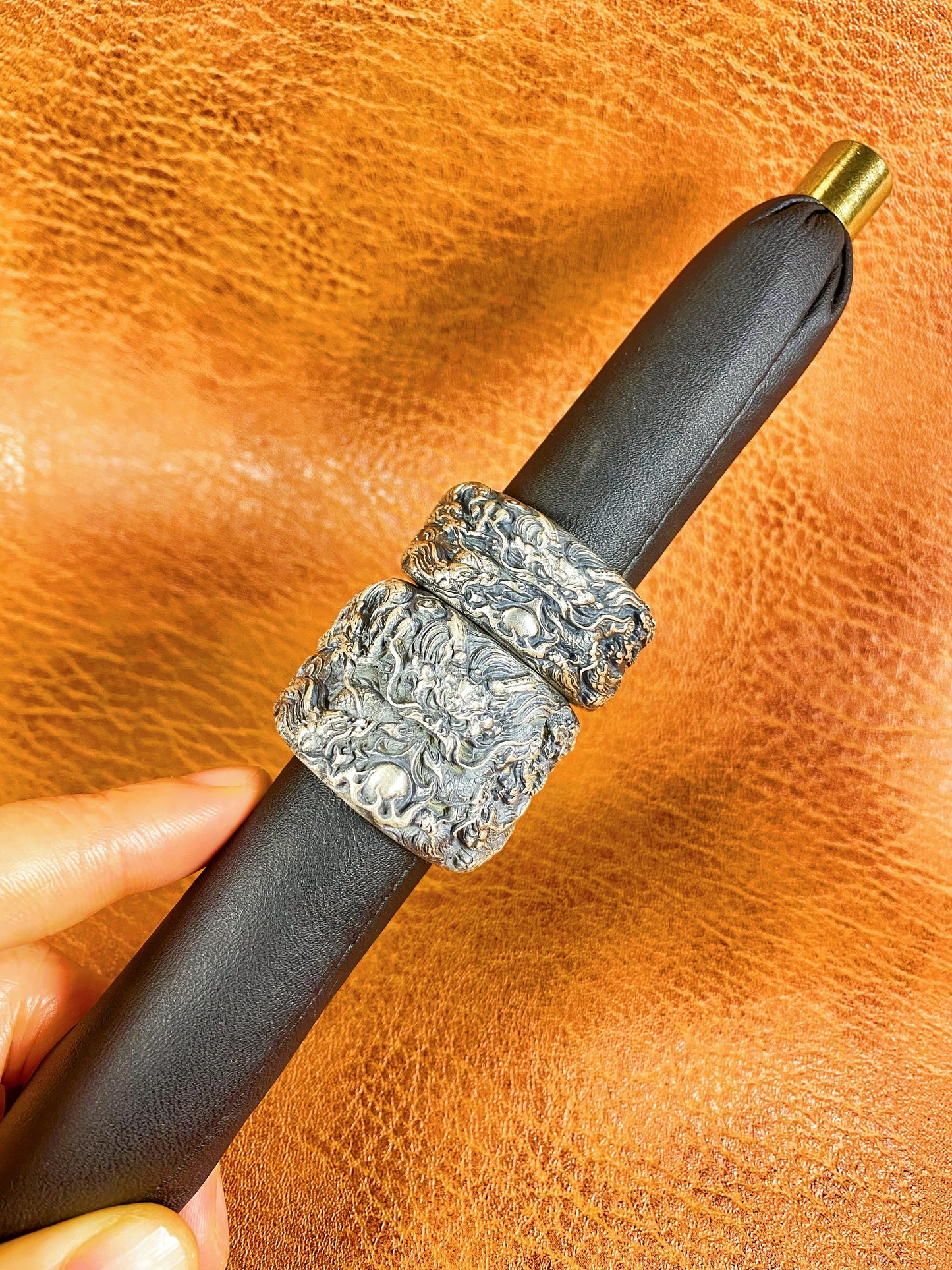 Nine Dragon Silver Ring (Item No. R0125)