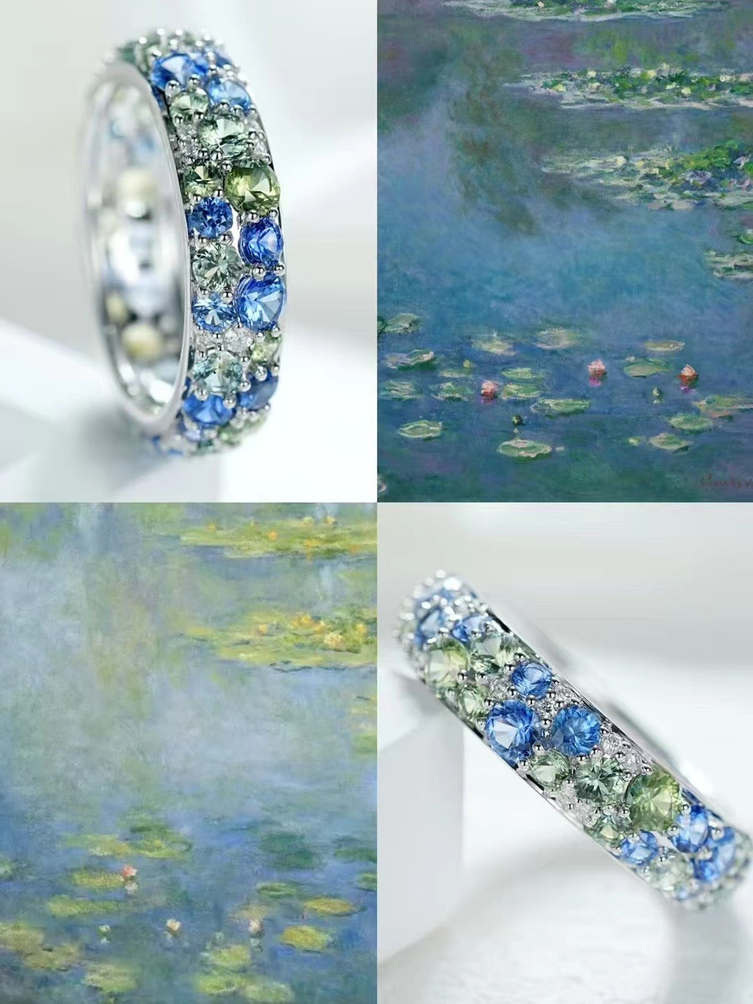 Rainbow Sapphire 18k Gold Ring (Item No. SA043)