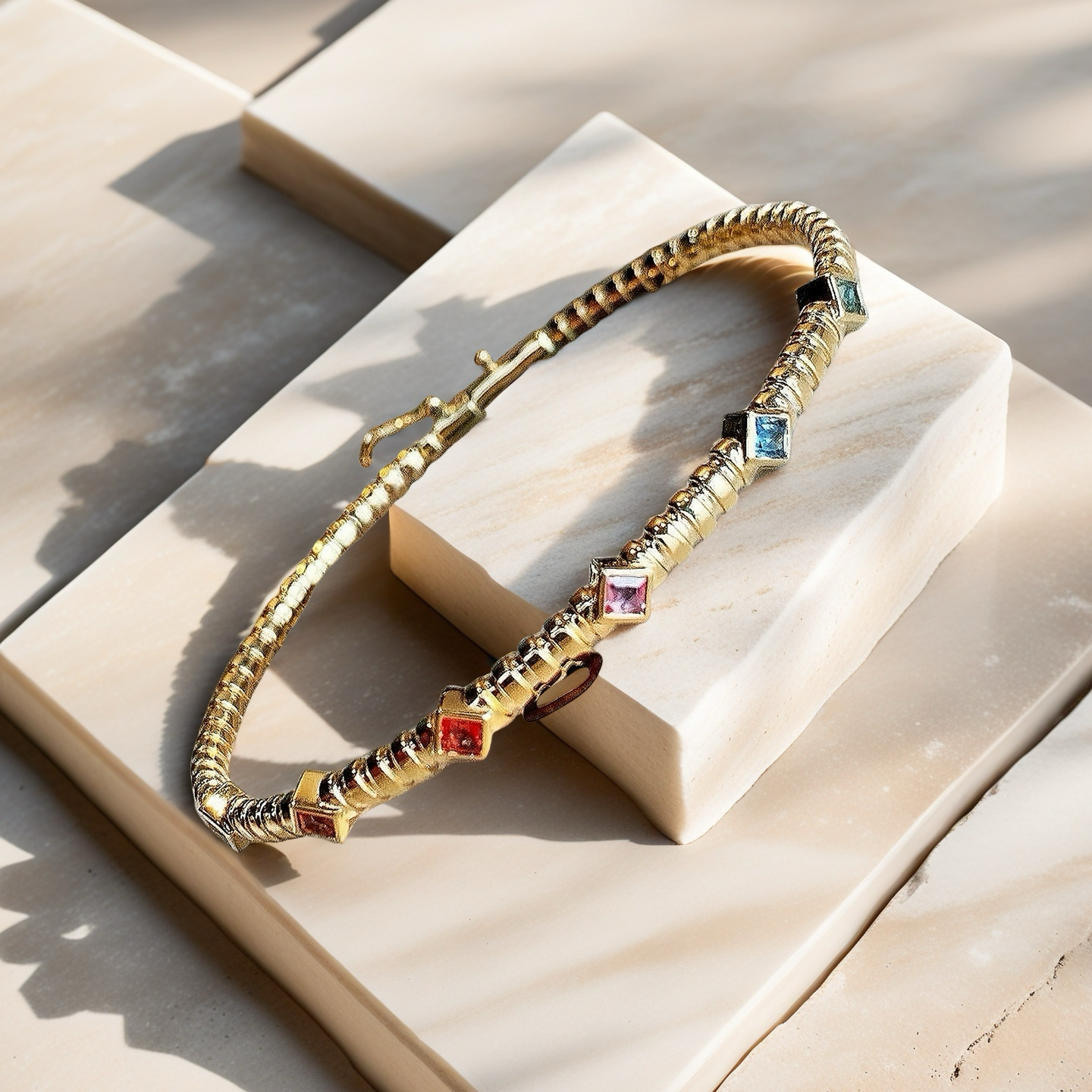 Four-leaf Clover 18k Gold Diamond Bracelet (Item No. VT123)