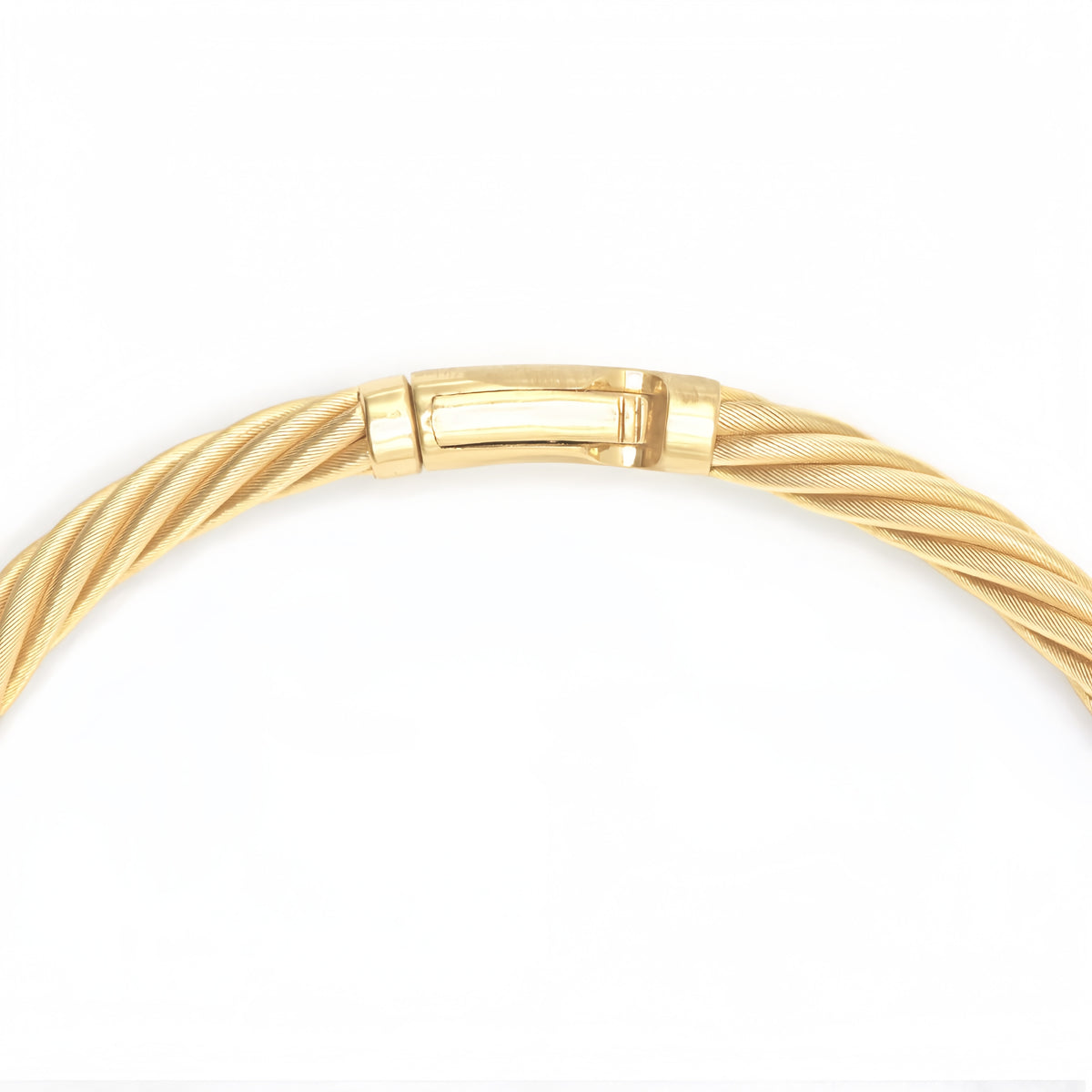 7 Strand Twisted 18k Gold Necklace (Item No. SH031CN)