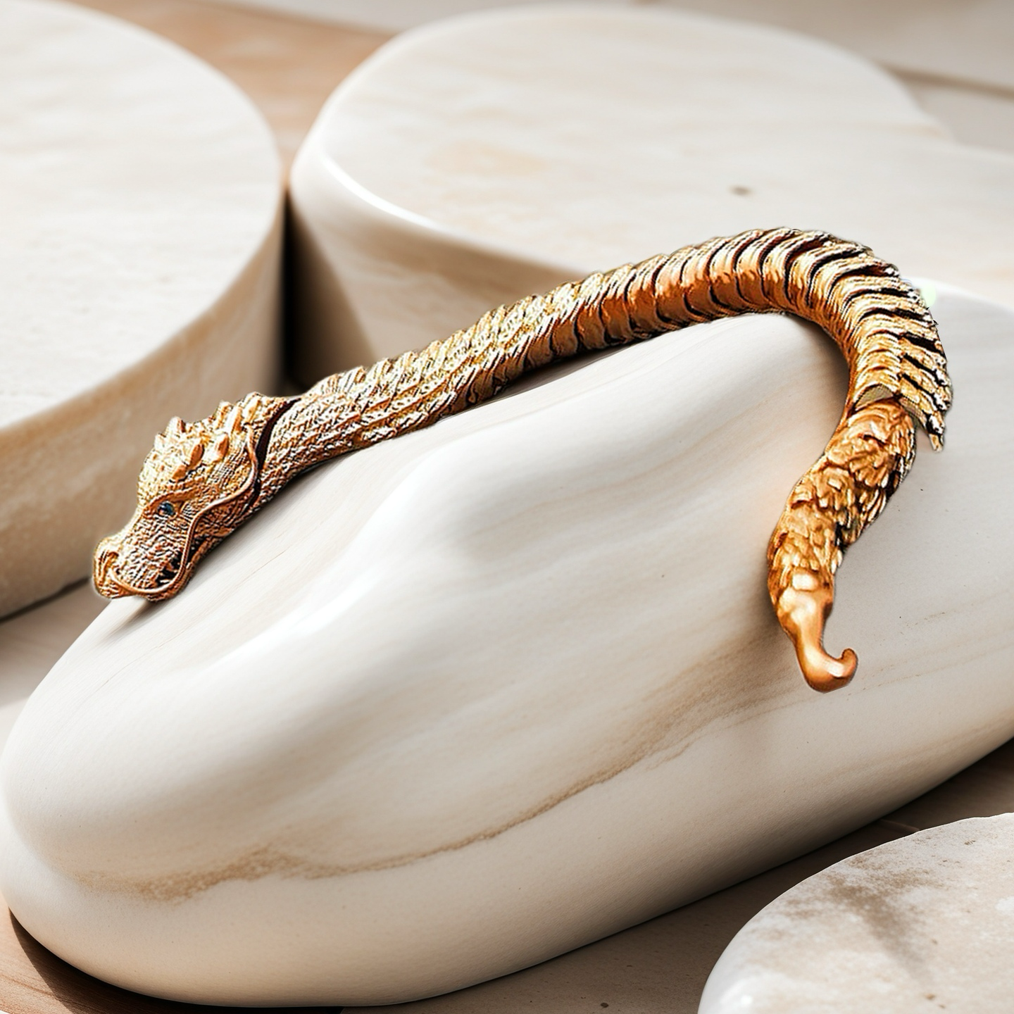 Gold Dragon Bracelet Chain (Item No. GB0022)