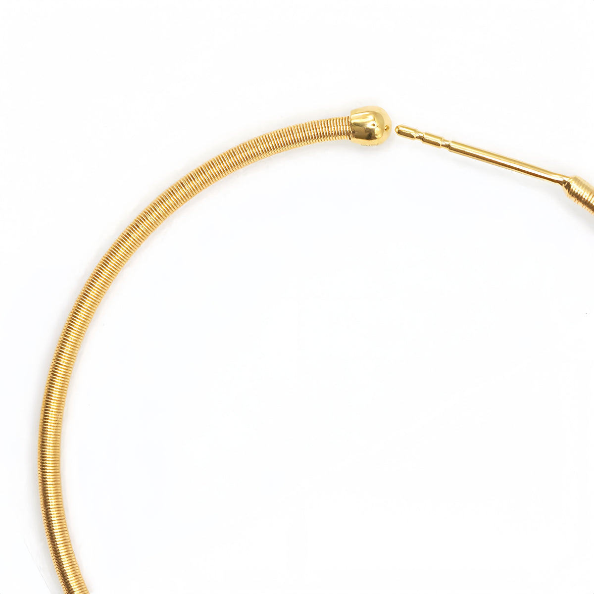 Electroforming Twisted 18k Gold Earring (Item No. SR041CR)