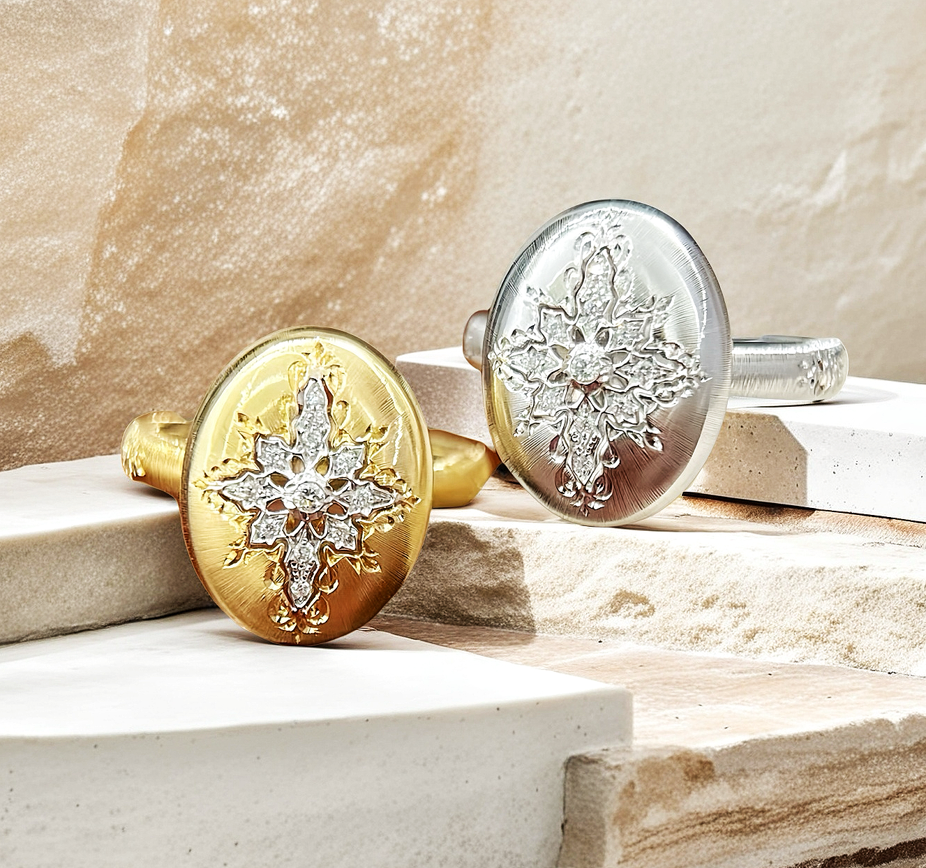 Vintage 18k Gold Diamond Ring (Item No. VT006)