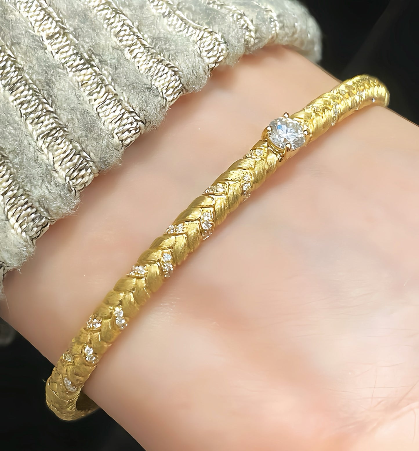 Vintage 18k Gold Diamond Bracelet (Item No. VT151)