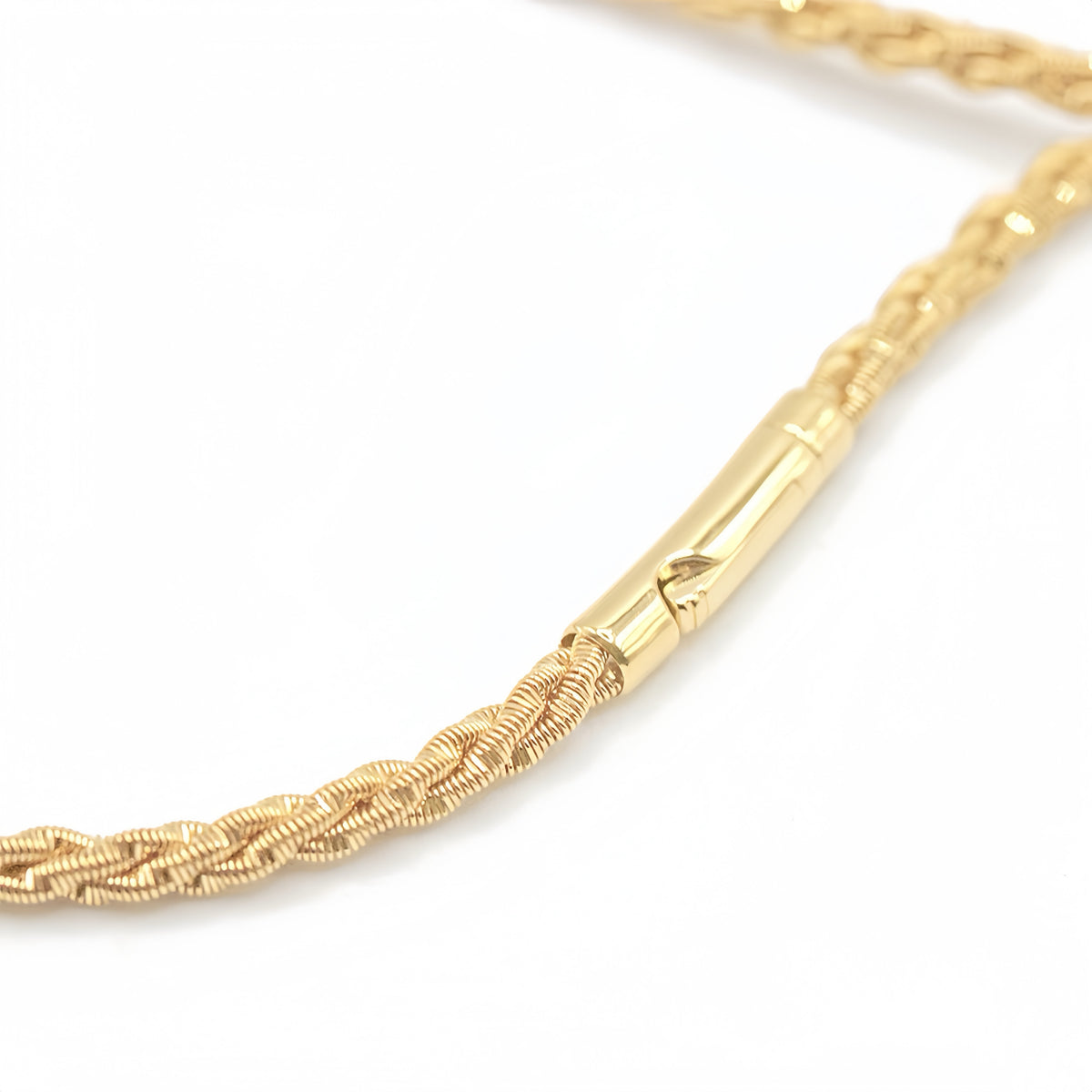 Electroforming Twisted 18k Gold Necklace (Item No. DG071CN)