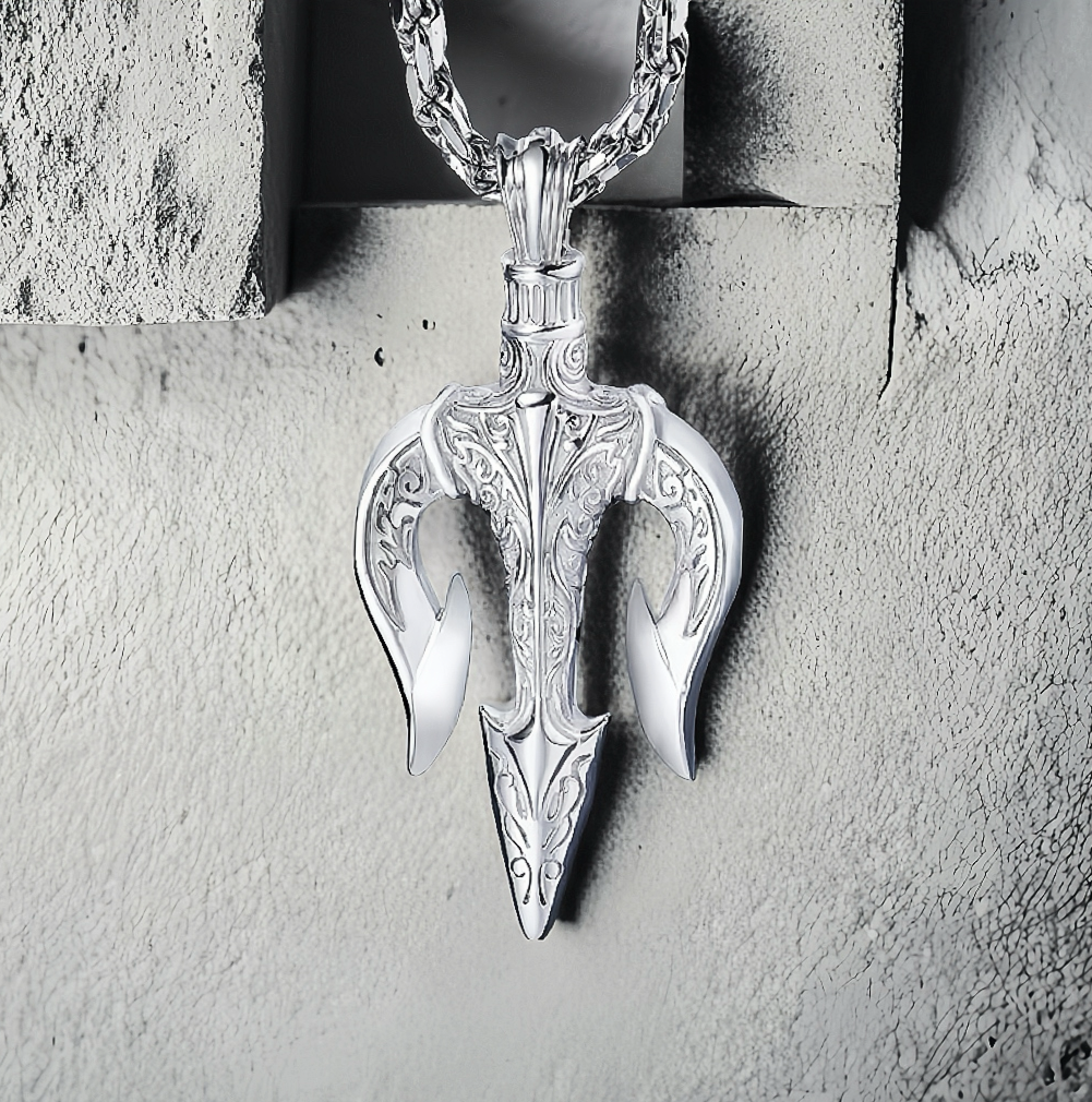 Trident Platinum Gold Necklace Chain (Item No. GP003)