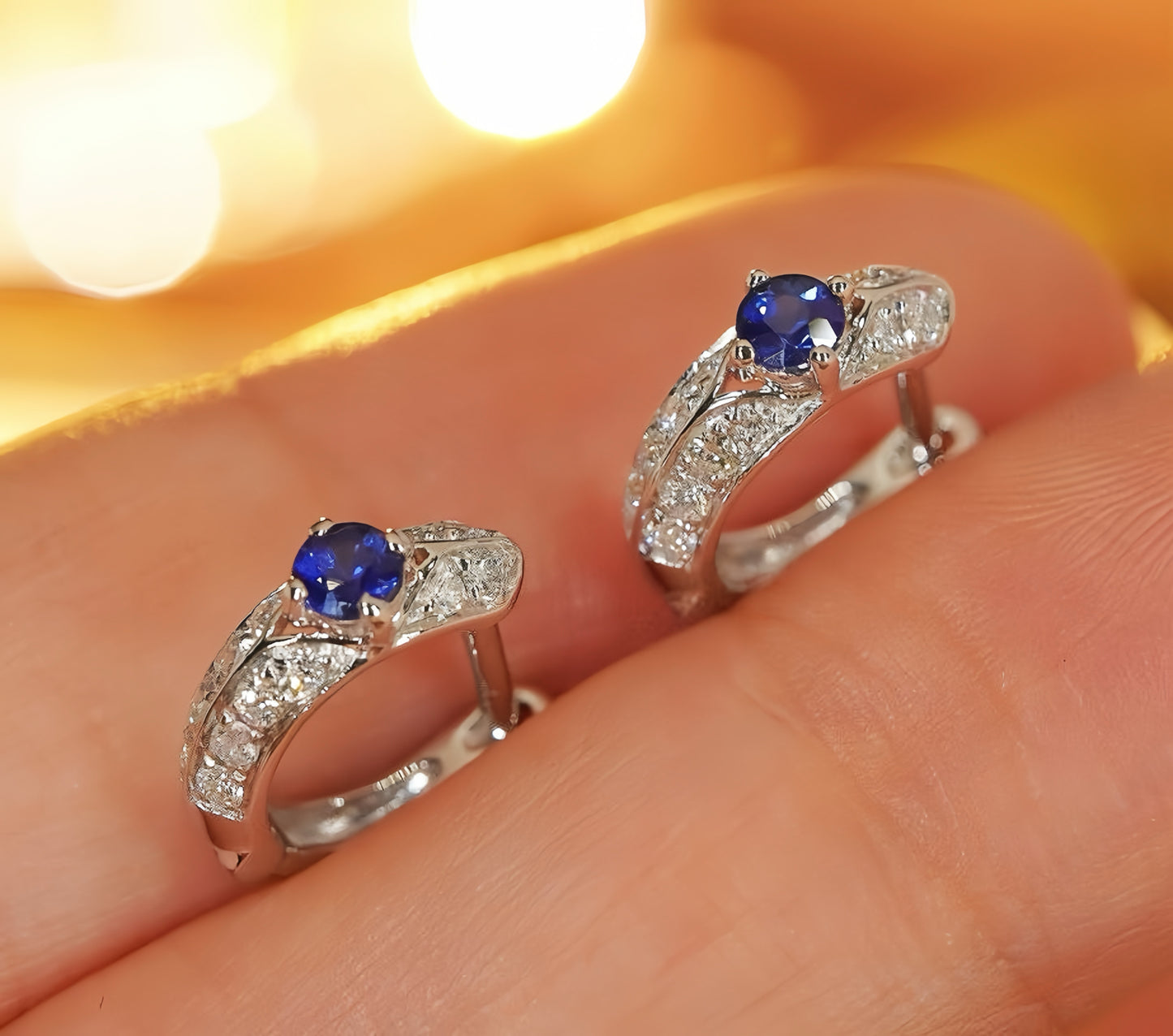 Vintage 18k Gold Diamond Earring (Item No. VT076)