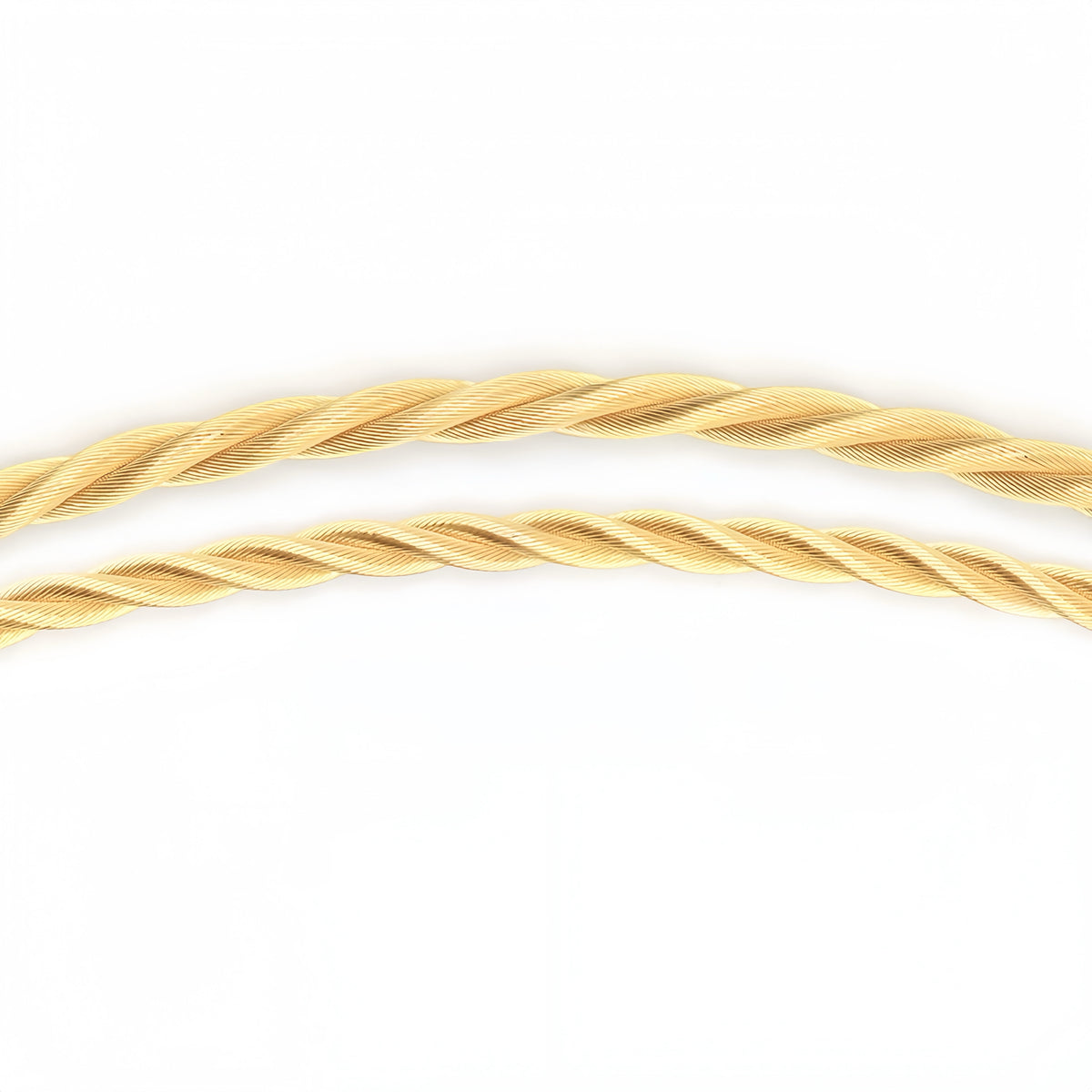 3 Strand Twisted 18k Gold Necklace (Item No. SH021CN)