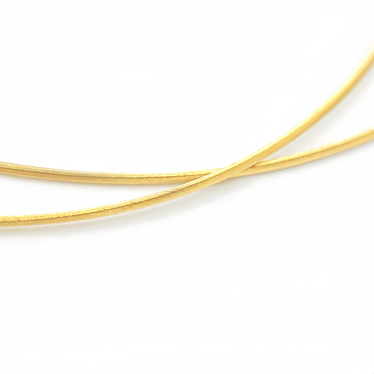 1.0mm/1.1mm Twisted 18k Gold Necklace (Item No. SH011CN)