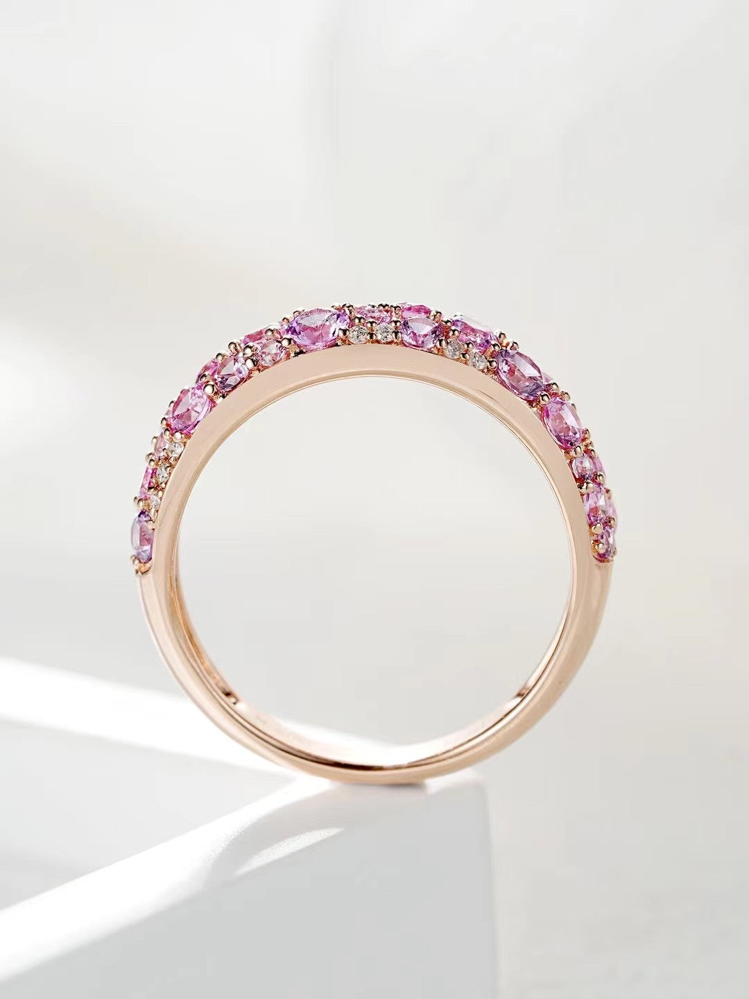 Rainbow Sapphire 18k Gold Ring (Item No. SA060)