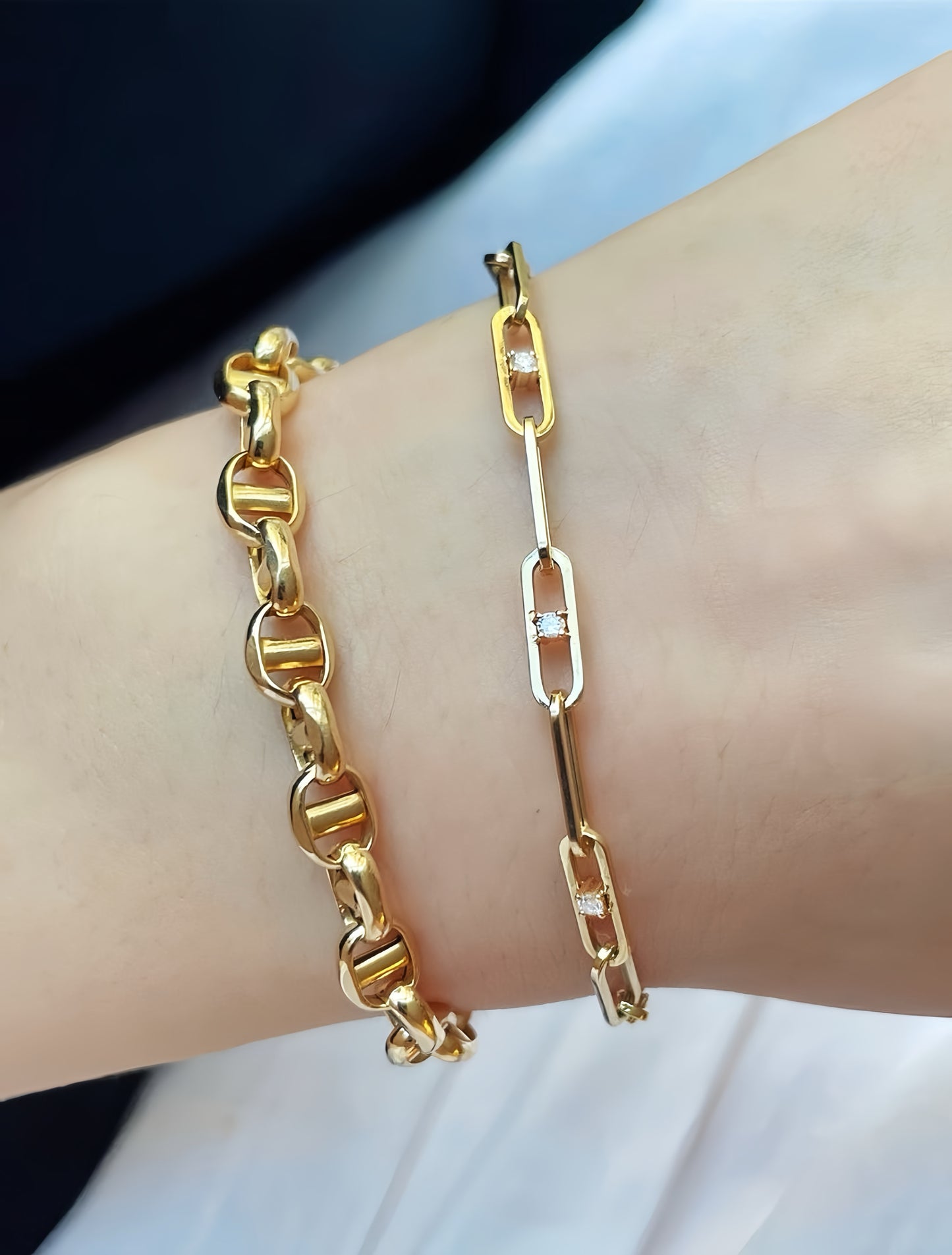 Classy 18k Gold Diamond Bracelet (Item No. VT128)