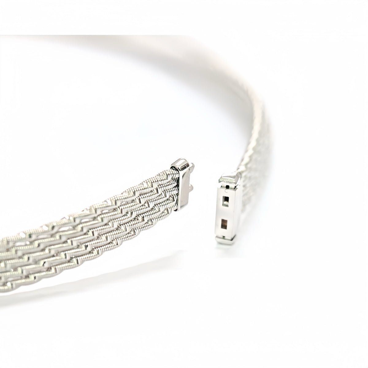 Electroforming Muli-Layer 18k Gold Diamond Necklace (Item No. CN04)