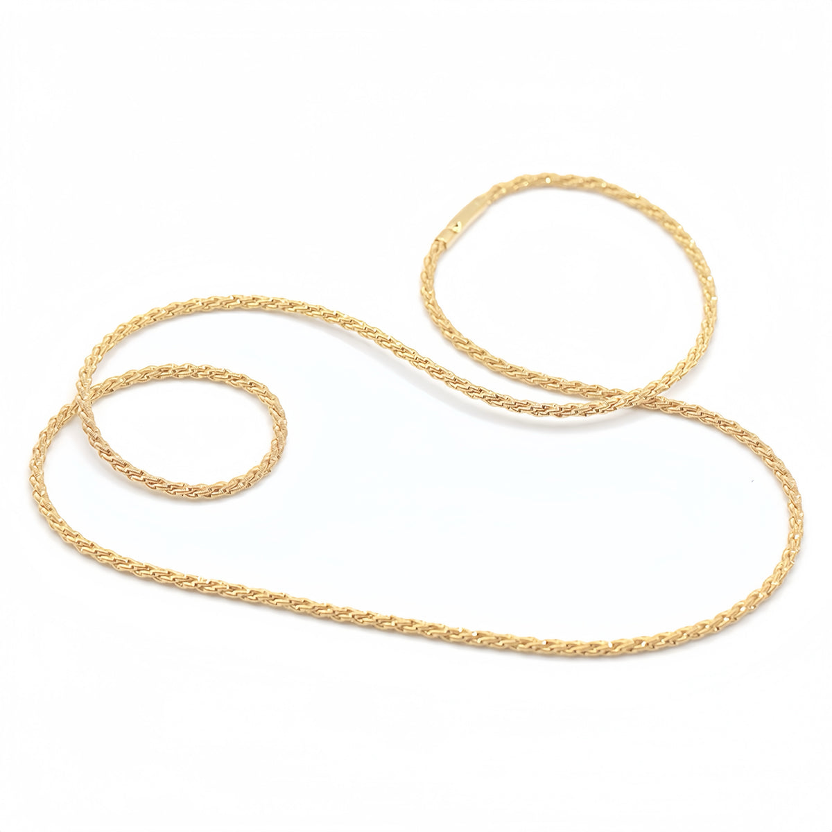 Electroforming Twisted 18k Gold Necklace (Item No. DG071CN)