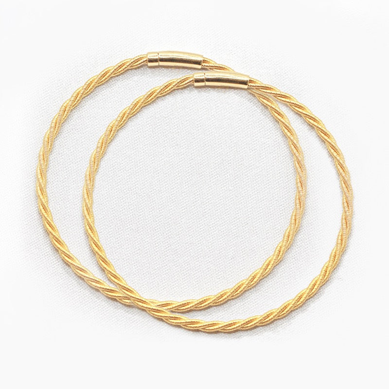 Twisted 18K Gold Bracelet (Item No. SX031CB)