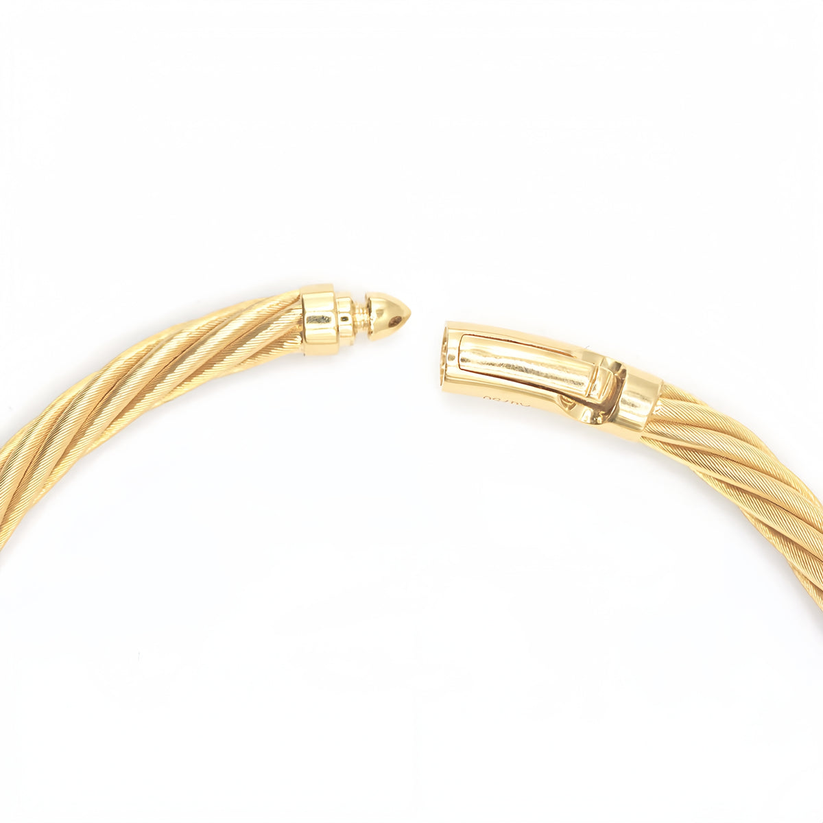 7 Strand Twisted 18k Gold Necklace (Item No. SH031CN)