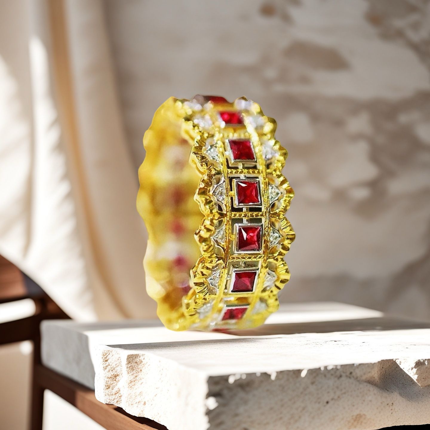 Vintage 18k Gold Diamond Ring (Item No. VT023)