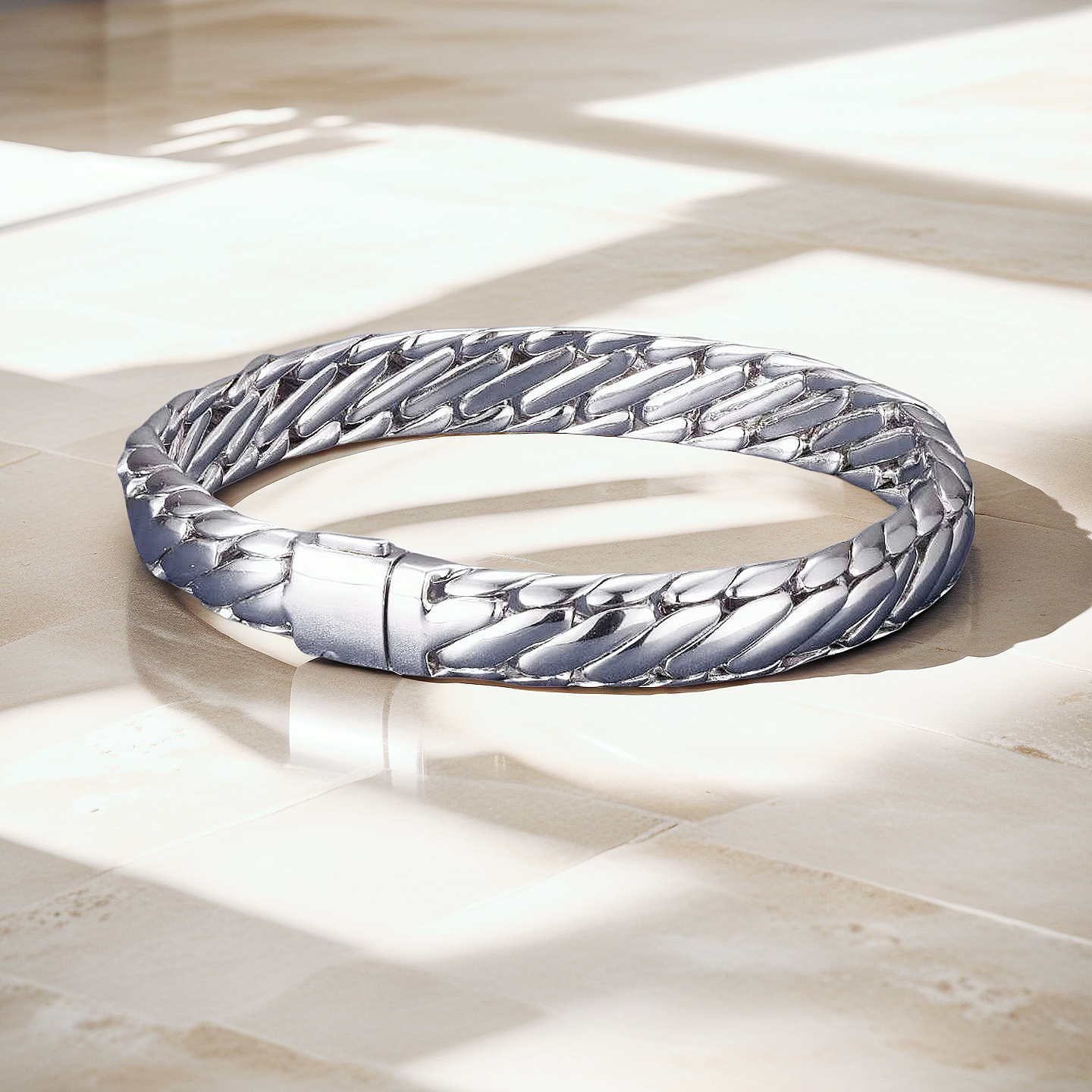 Classic Platinum Gold Bracelet (Item No. GB0042)