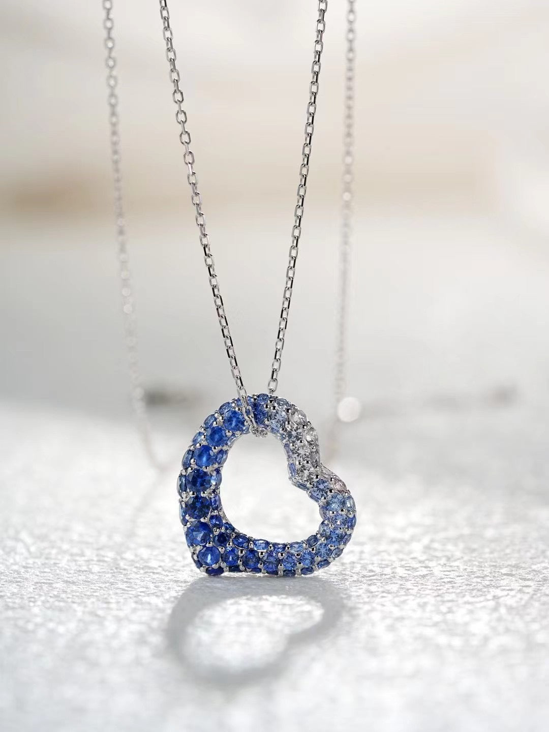 Rainbow Sapphire 18K Gold Pendant (Item No. SA001)